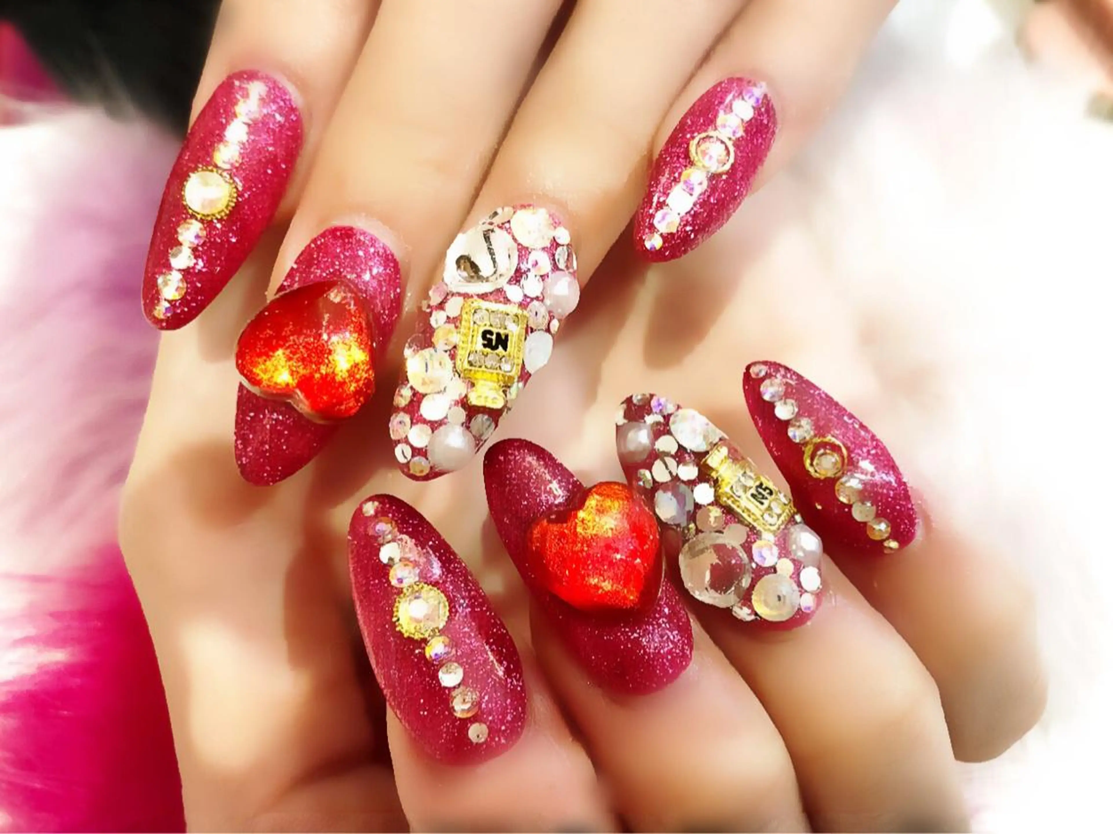 セミロング カラー メンズ キッズ ネイル NAILSGOGO shibuyaのネイルデザイン