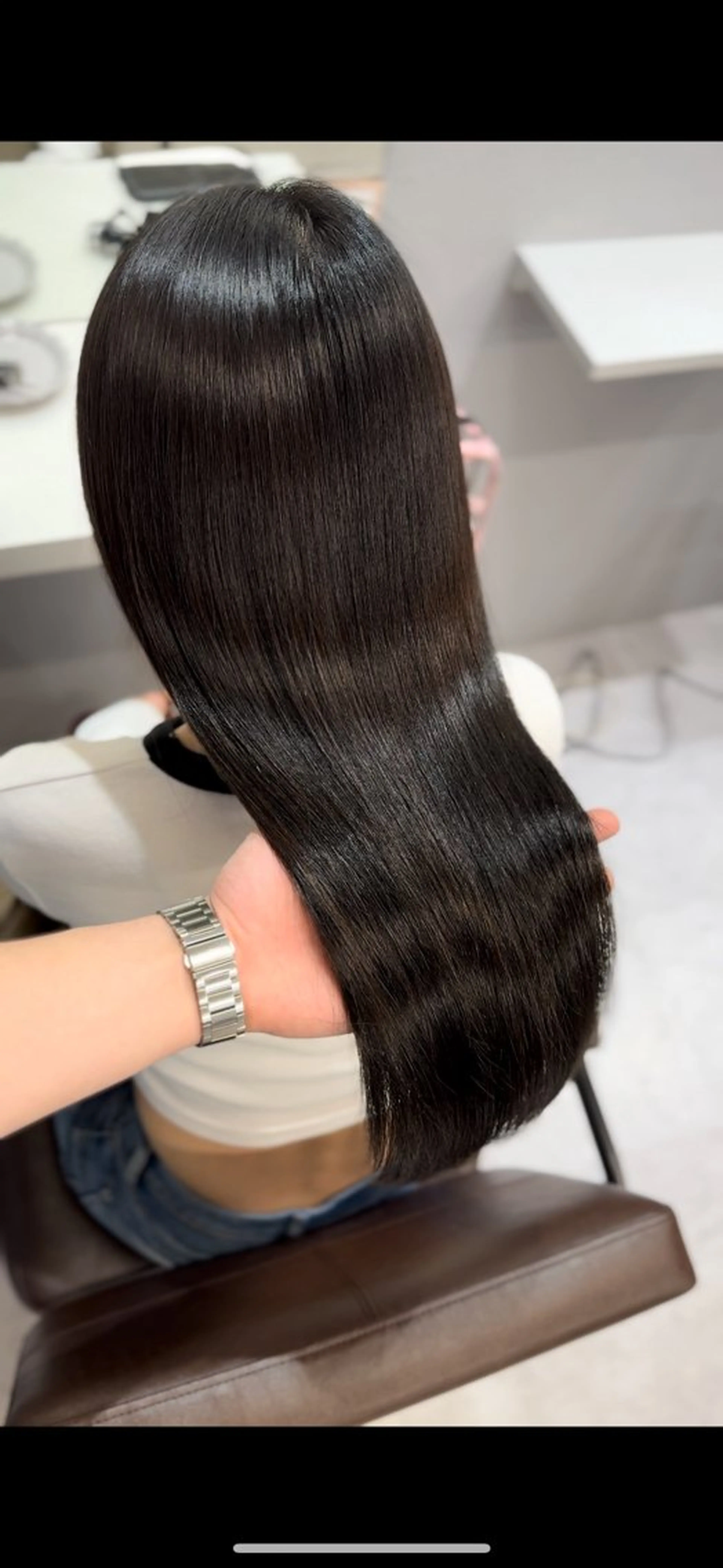 ロング 髪質改善 縮毛矯正 トリートメント 酸性ストレート 髪質改善×縮毛矯正 Core 片山健太のヘアスタイル