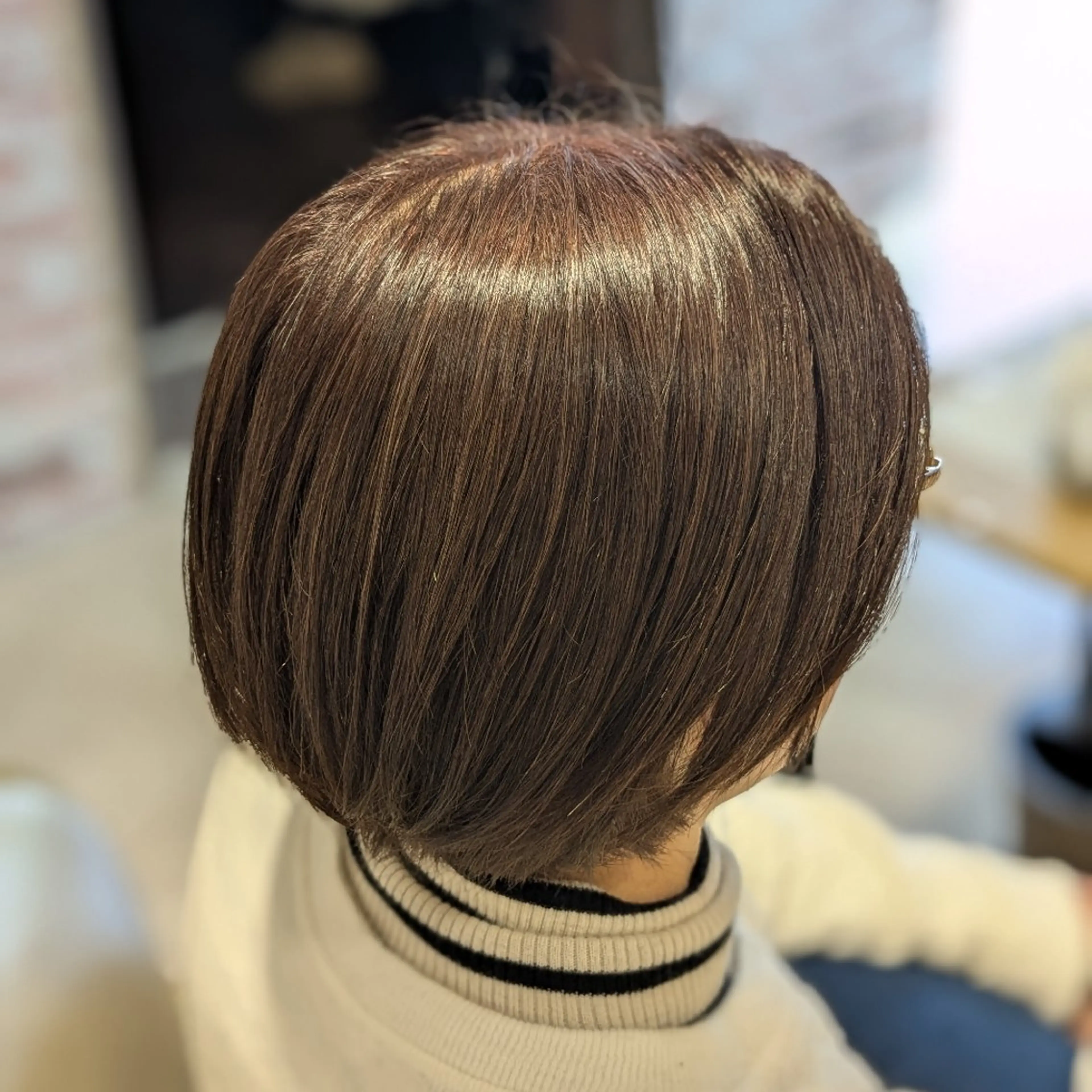 ショート カラー ベージュカラー ピンクカラー ピンクベージュ YUSICA所沢✨ 飛田(ひだ)🐸のヘアスタイル