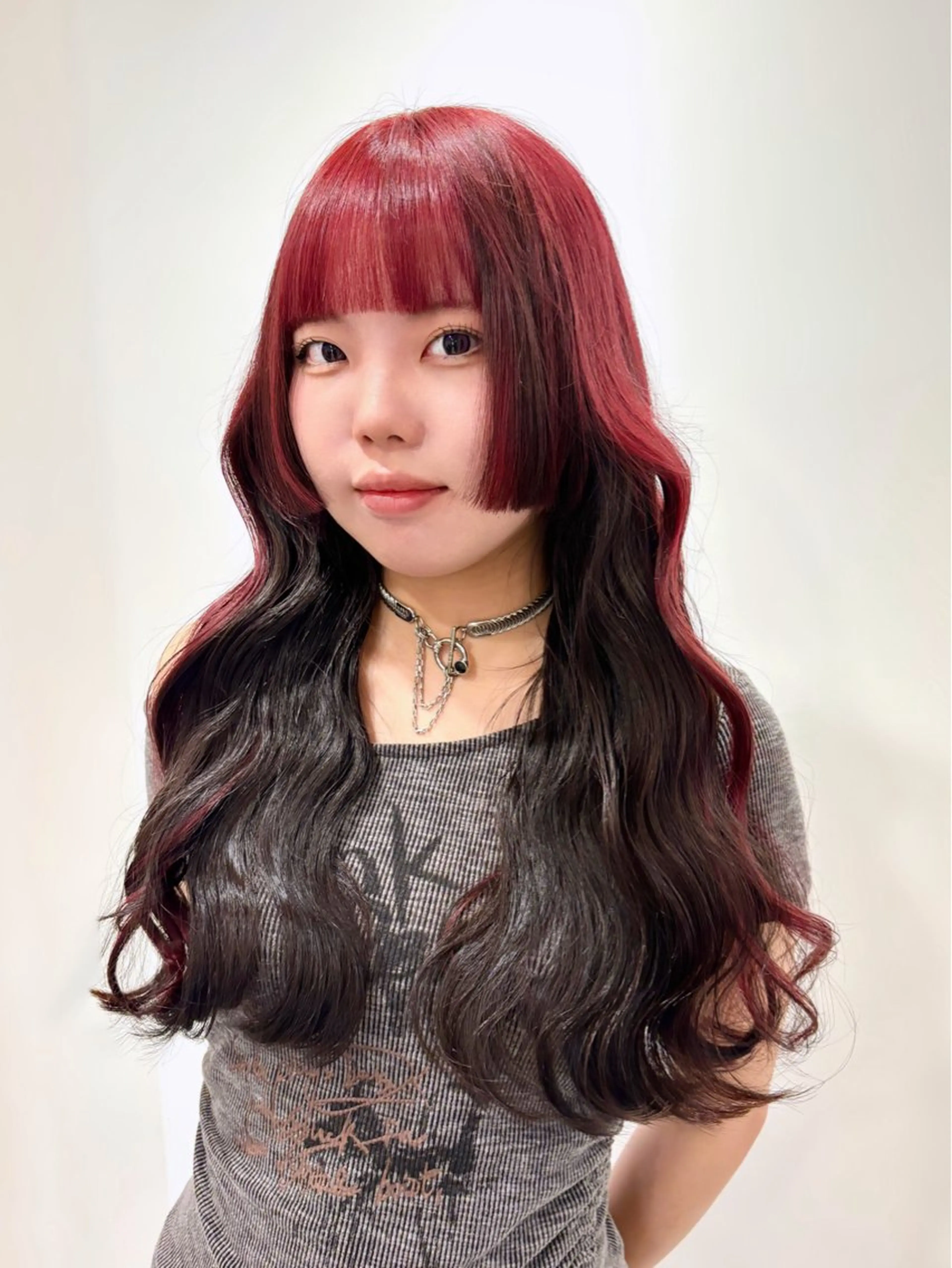 ロング カラー カット ヘアカラー トリートメント ハイトーン/ウルフ/ レイヤー/Asukaのヘアスタイル