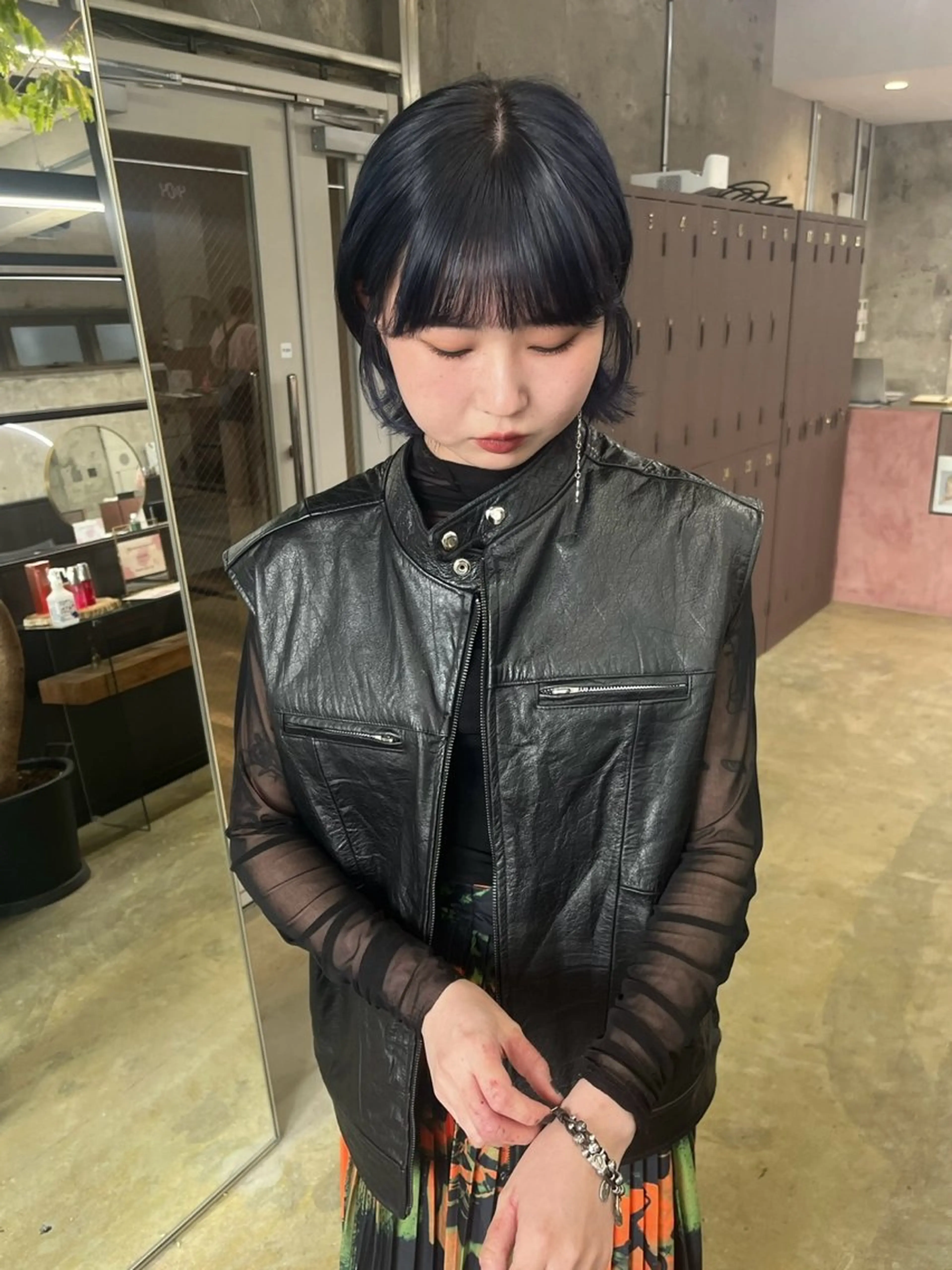 ショート カラー ナガノリノ /ボブ/ ベージュ/暖色のヘアスタイル