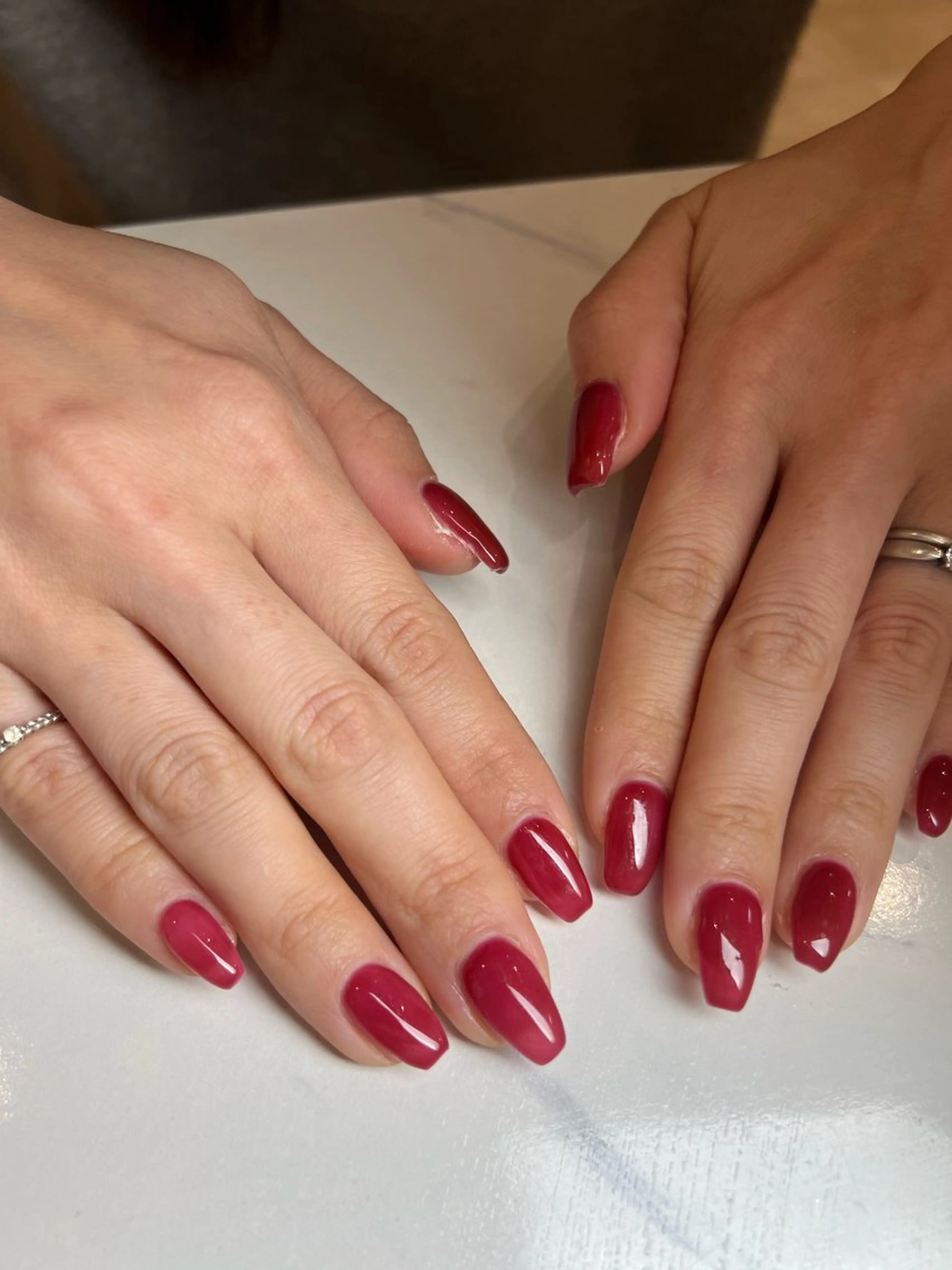 1月31日10:00​〜​13:30 ワンカラー、ラメグラデーション ⚠️ラメグラは根元クリア ※ロングの方優先の写真