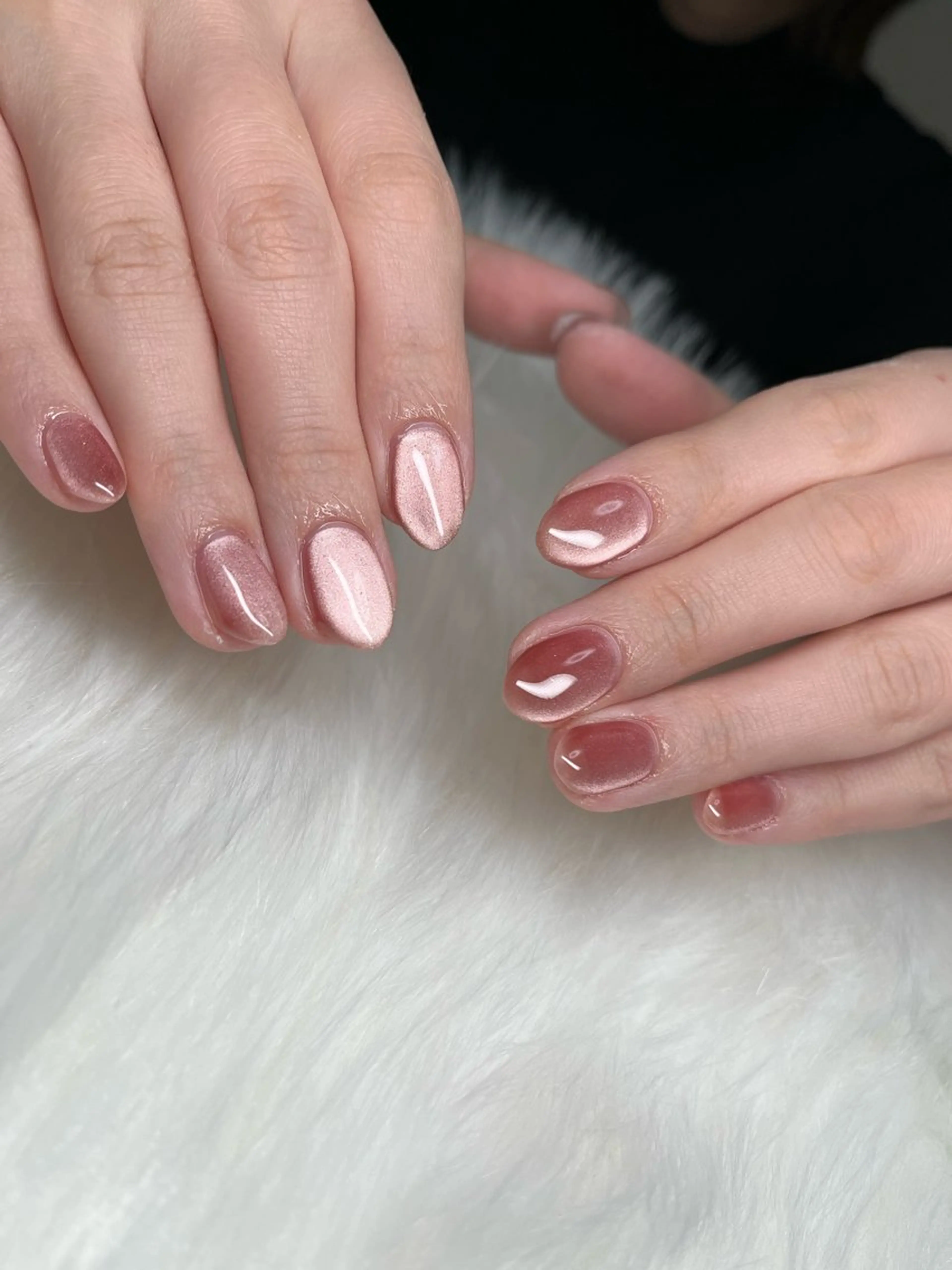 ネイル マグネットネイル ワンカラーネイル 春ネイル JR西大路駅徒歩1分 JBネイルのネイルデザイン