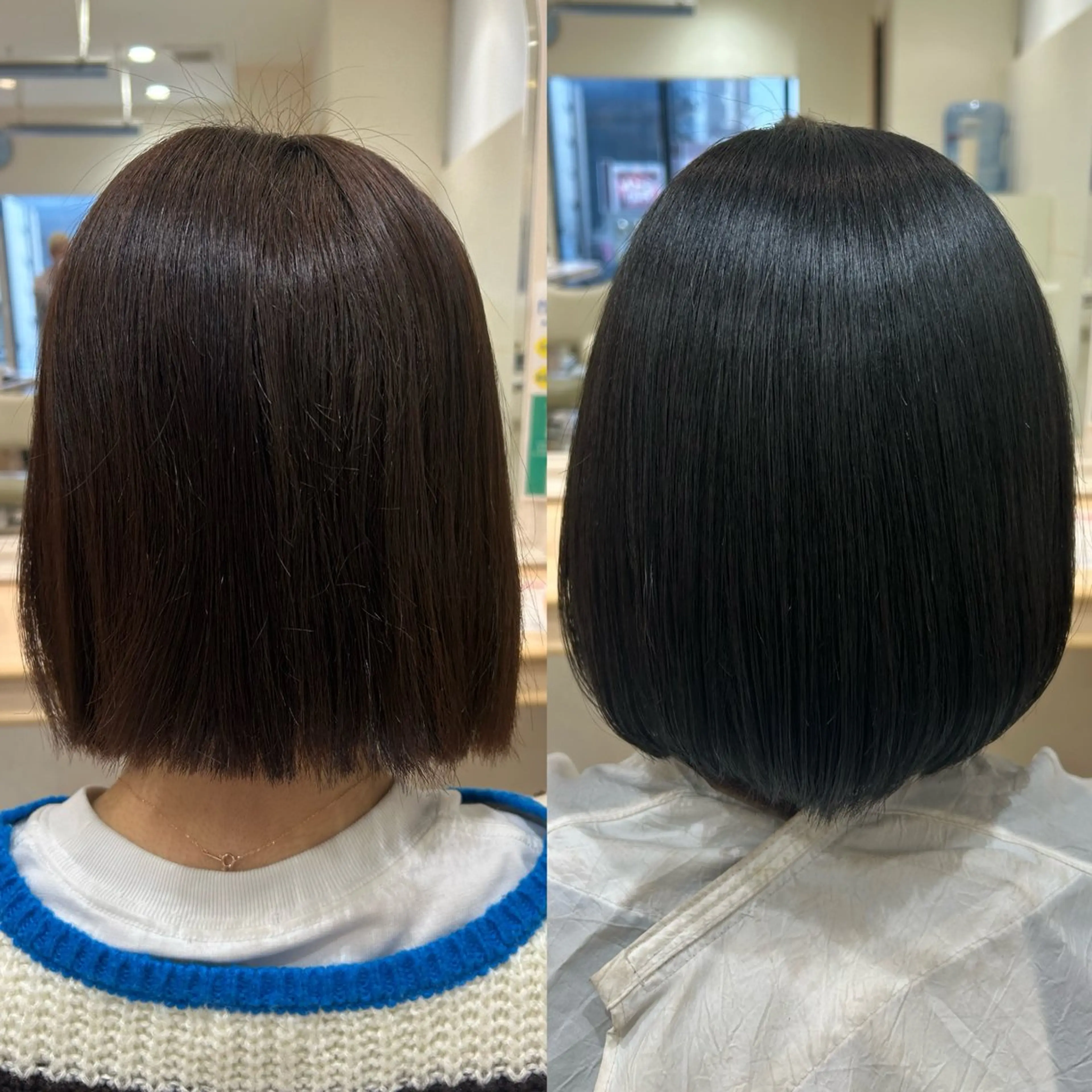 ミディアム カラー 宮原 佑莉のヘアスタイル