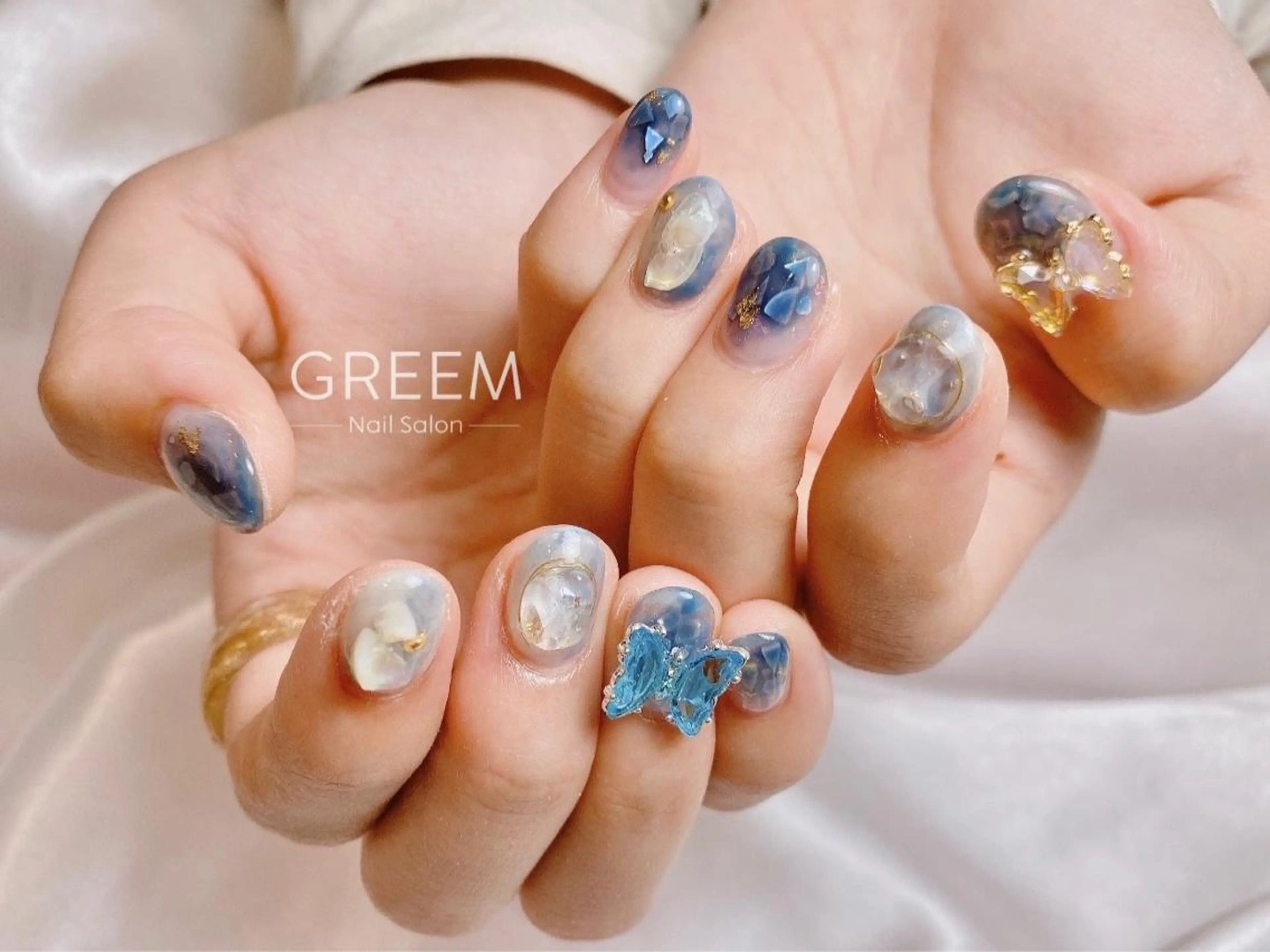 ネイル アートネイル 韓国ネイル ニュアンスネイル GREEM グリームのネイルデザイン