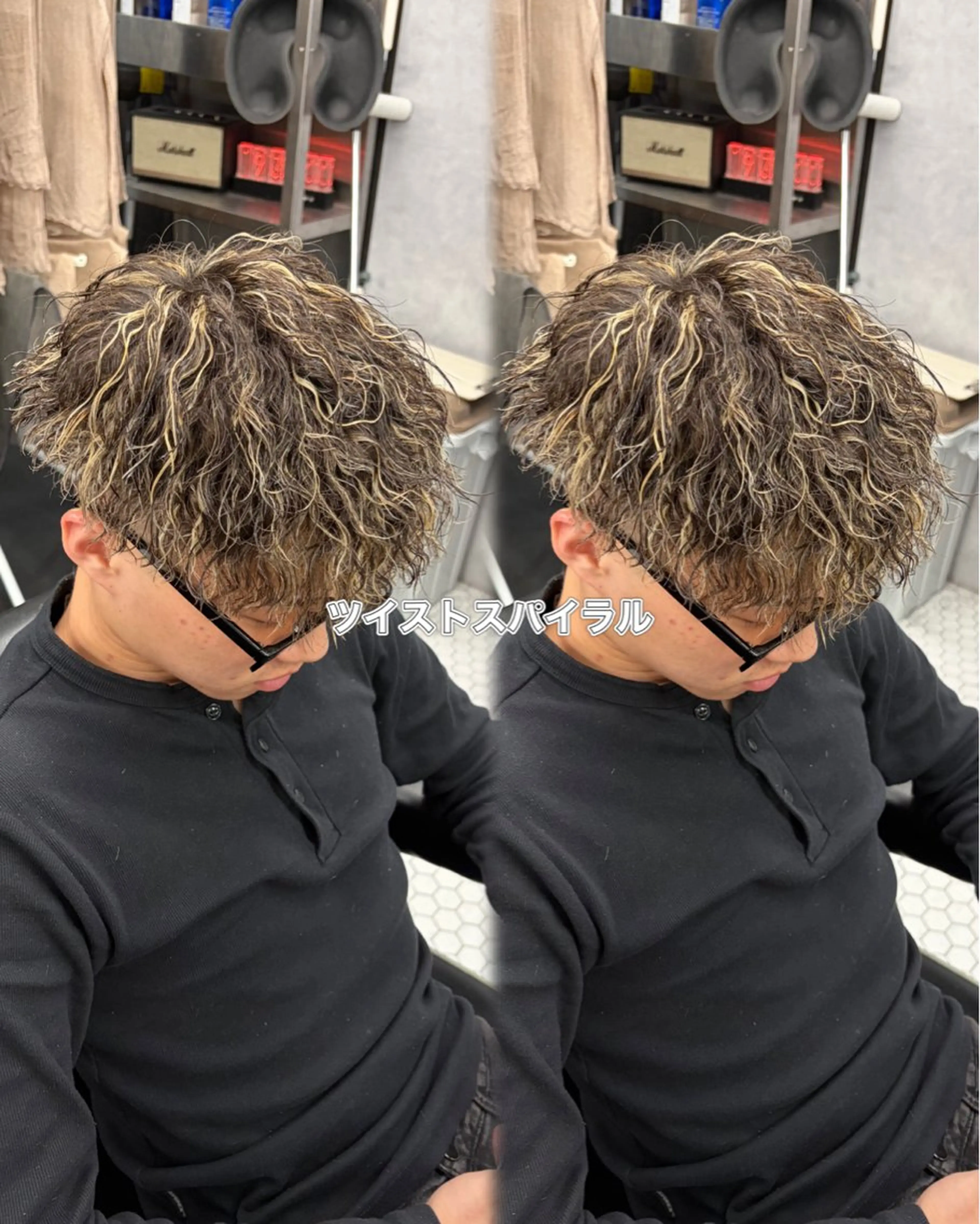 【不動の人気】【メンズパーマ】カット+ツイストスパイラル¥13200の写真