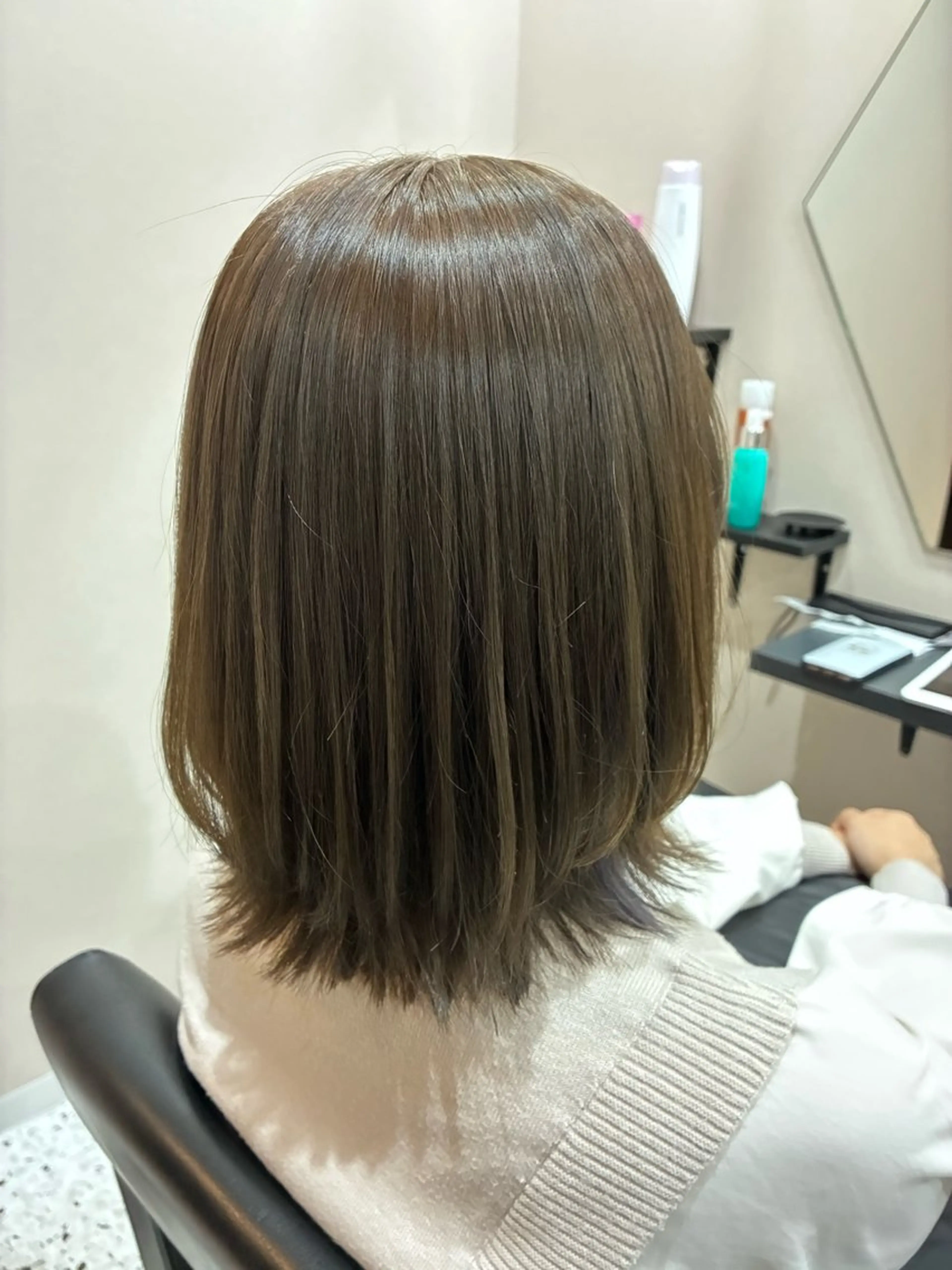 セミロング カラー ヘアカラー 美髪×髪質改善 🖤Yukineのヘアスタイル