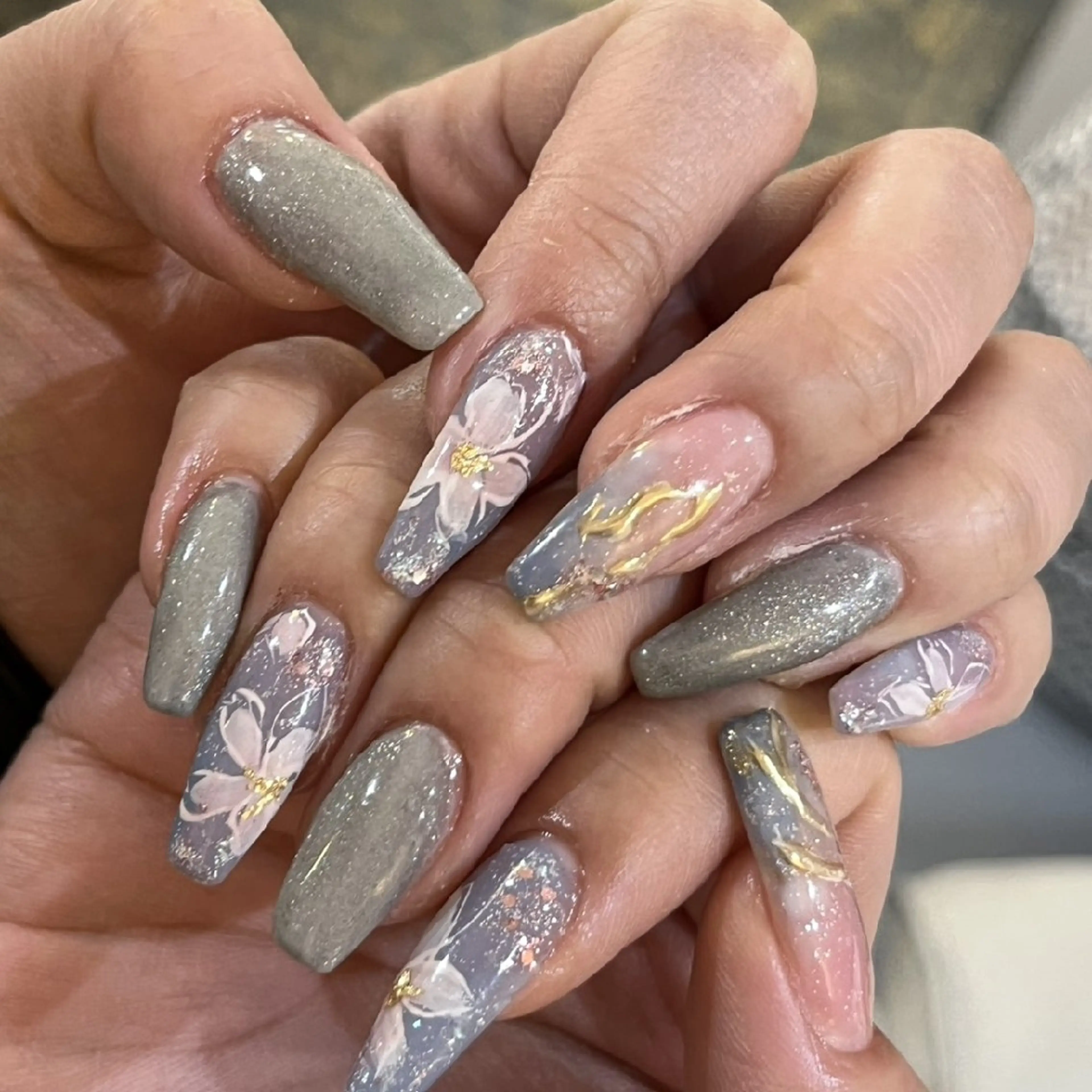 ネイル アートネイル 春ネイル ハンドネイル LABEL TAKARAのネイルデザイン