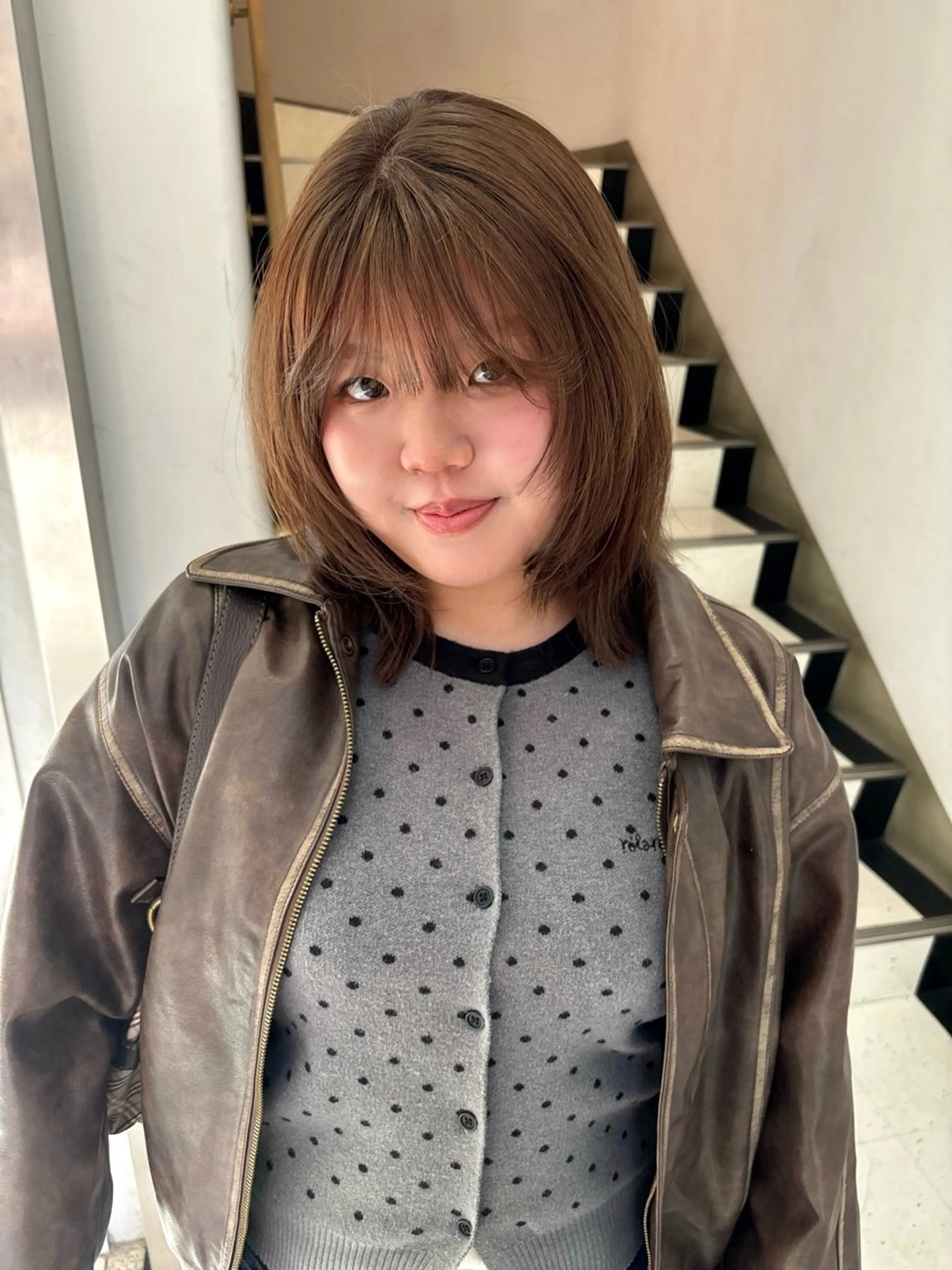 ミディアム ヘアカラー rizu　/ ボブ /中明度カラー❤︎のヘアスタイル