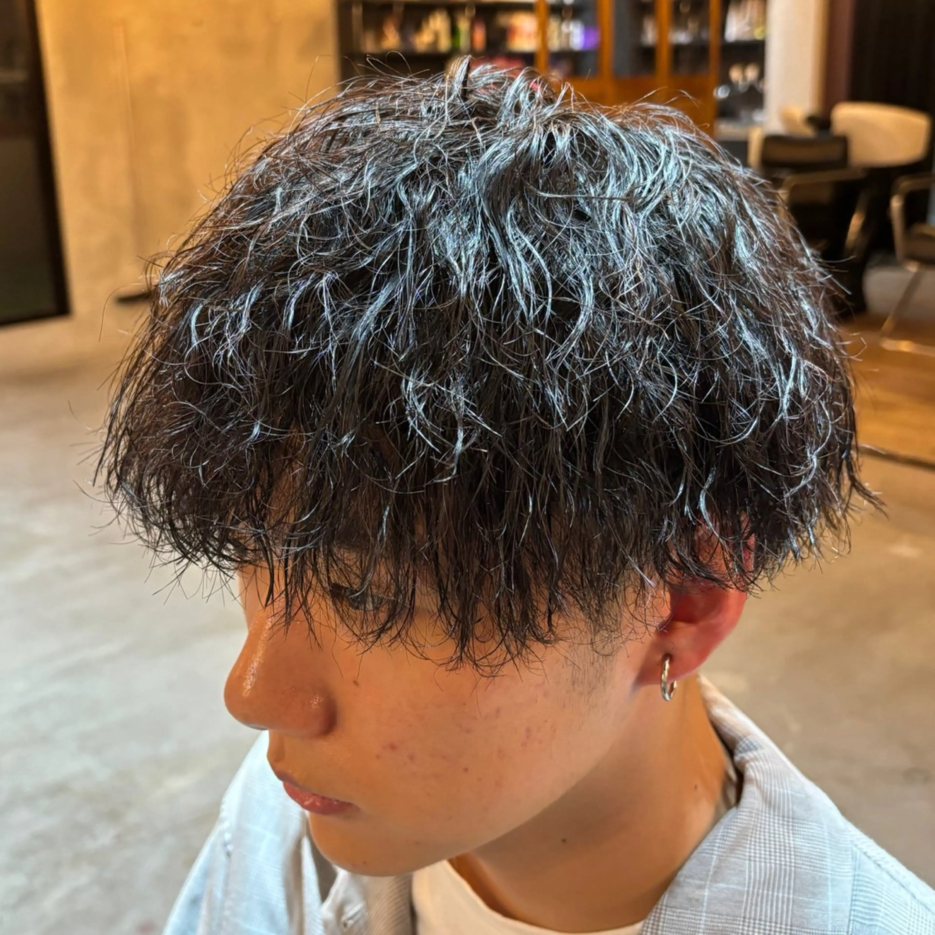 【❗️10月限定❗️】👑メンズカット＋パーマ＋2stepトリートメント👑ツイスパ/ツイスト/スパイラルの写真