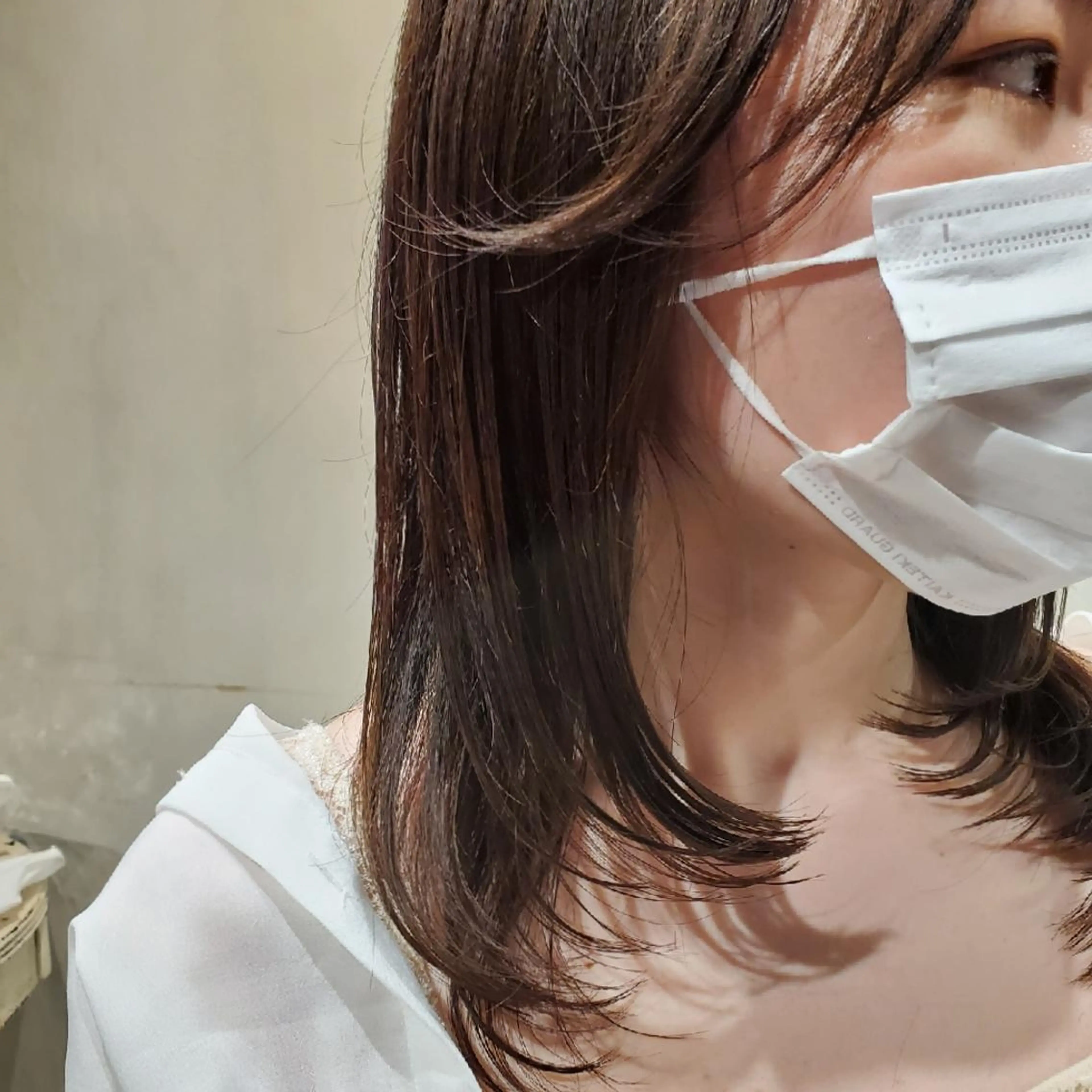 ミディアム レイヤーカット 韓国レイヤー suzuのヘアスタイル