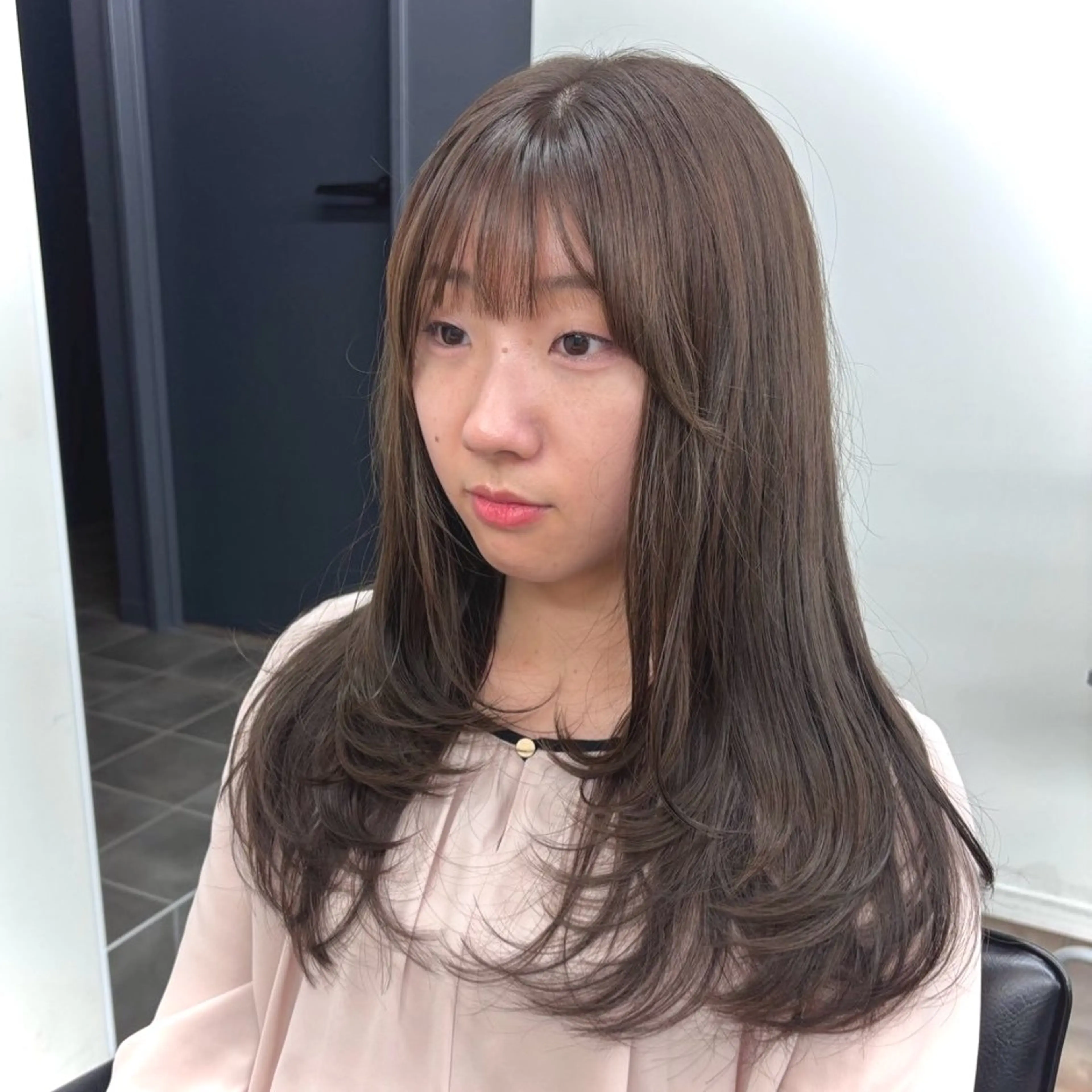 ロング レイヤーカット カット かどたはるな レイヤー/パーマのヘアスタイル