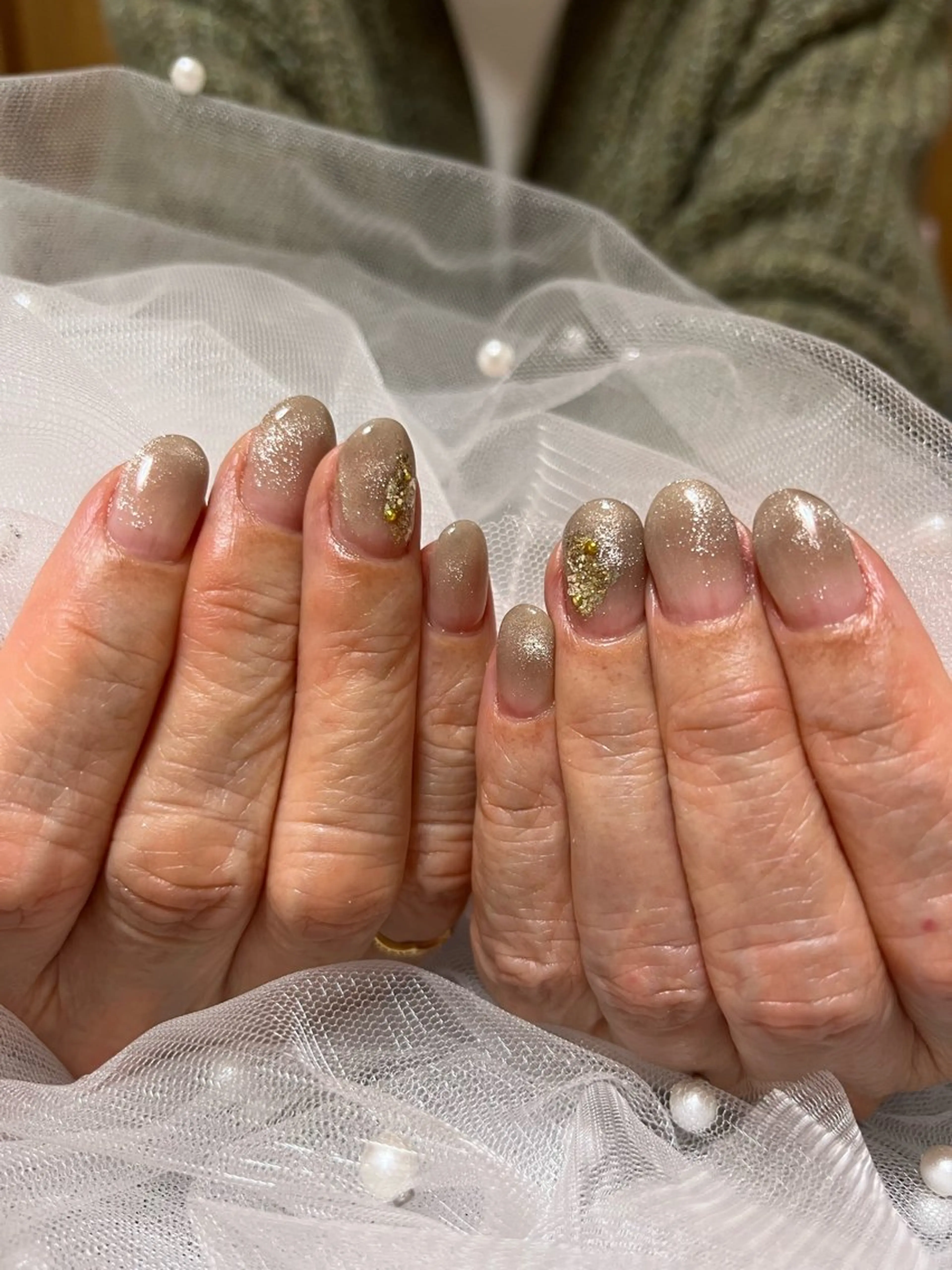 ネイル グラデーション マグネットネイル nail salon L.Nのネイルデザイン