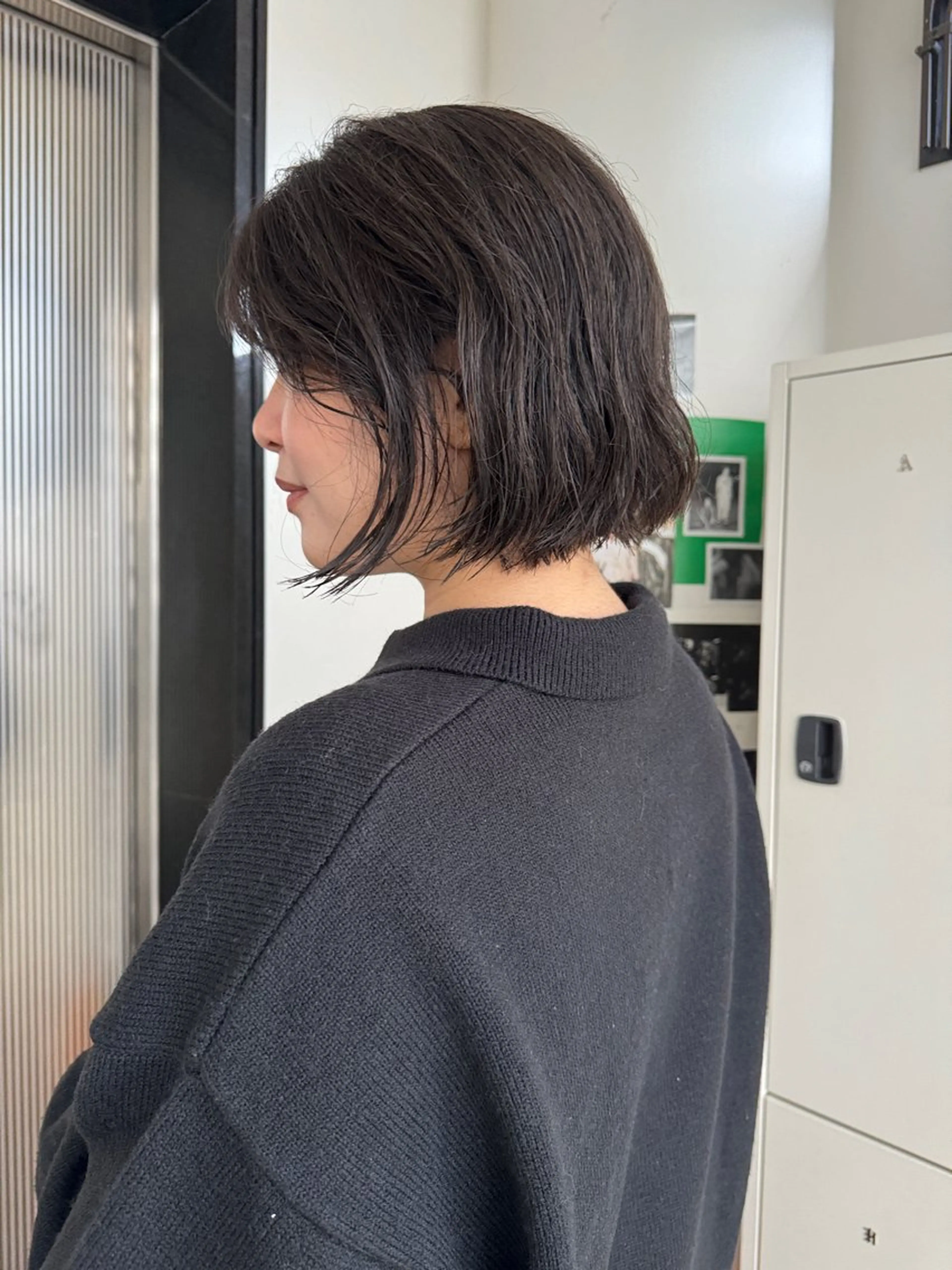 ミディアム カラー ショート・ボブパーマ 指名No.1かけるのヘアスタイル