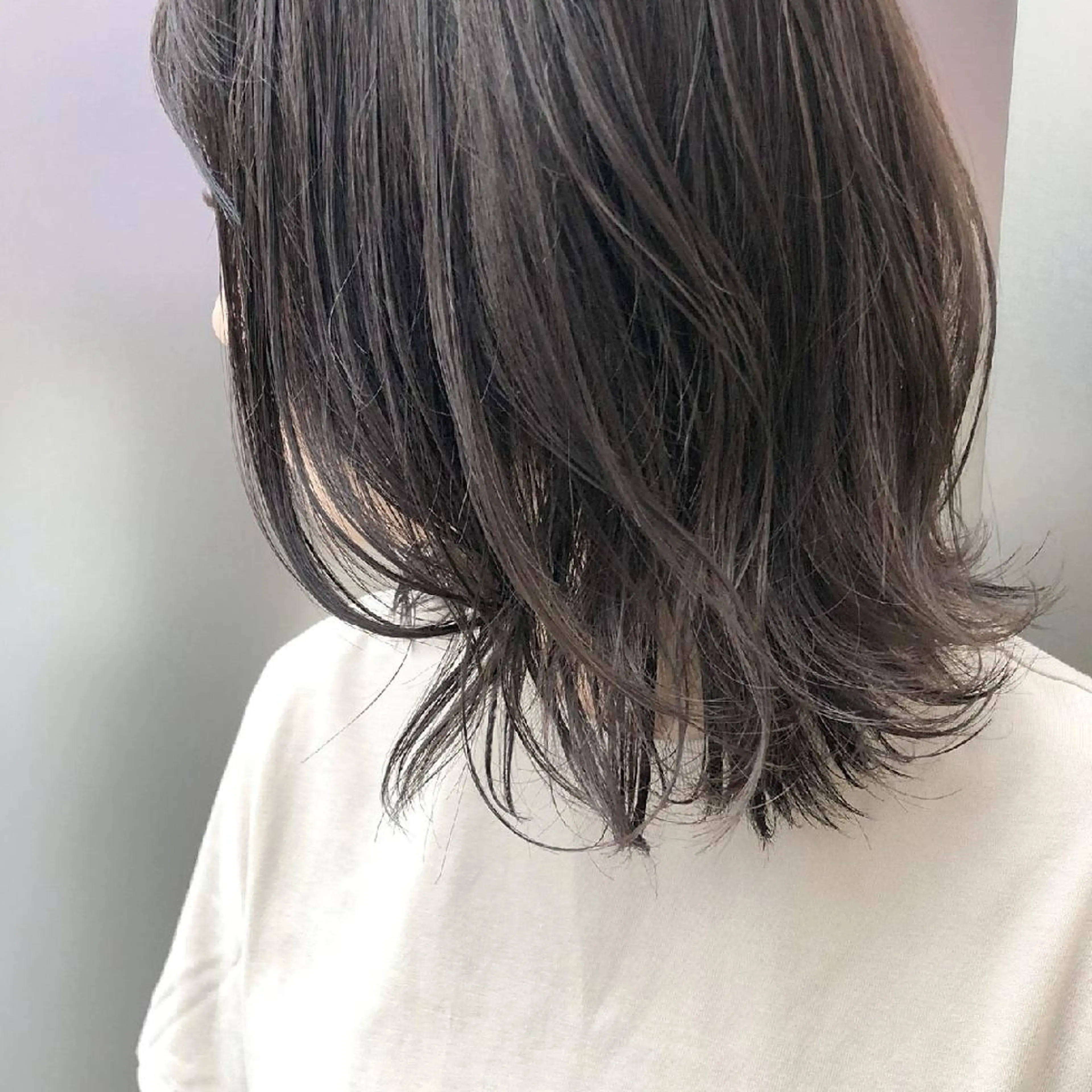 ミディアム ハイライト 竹内啓太 ボブのヘアスタイル