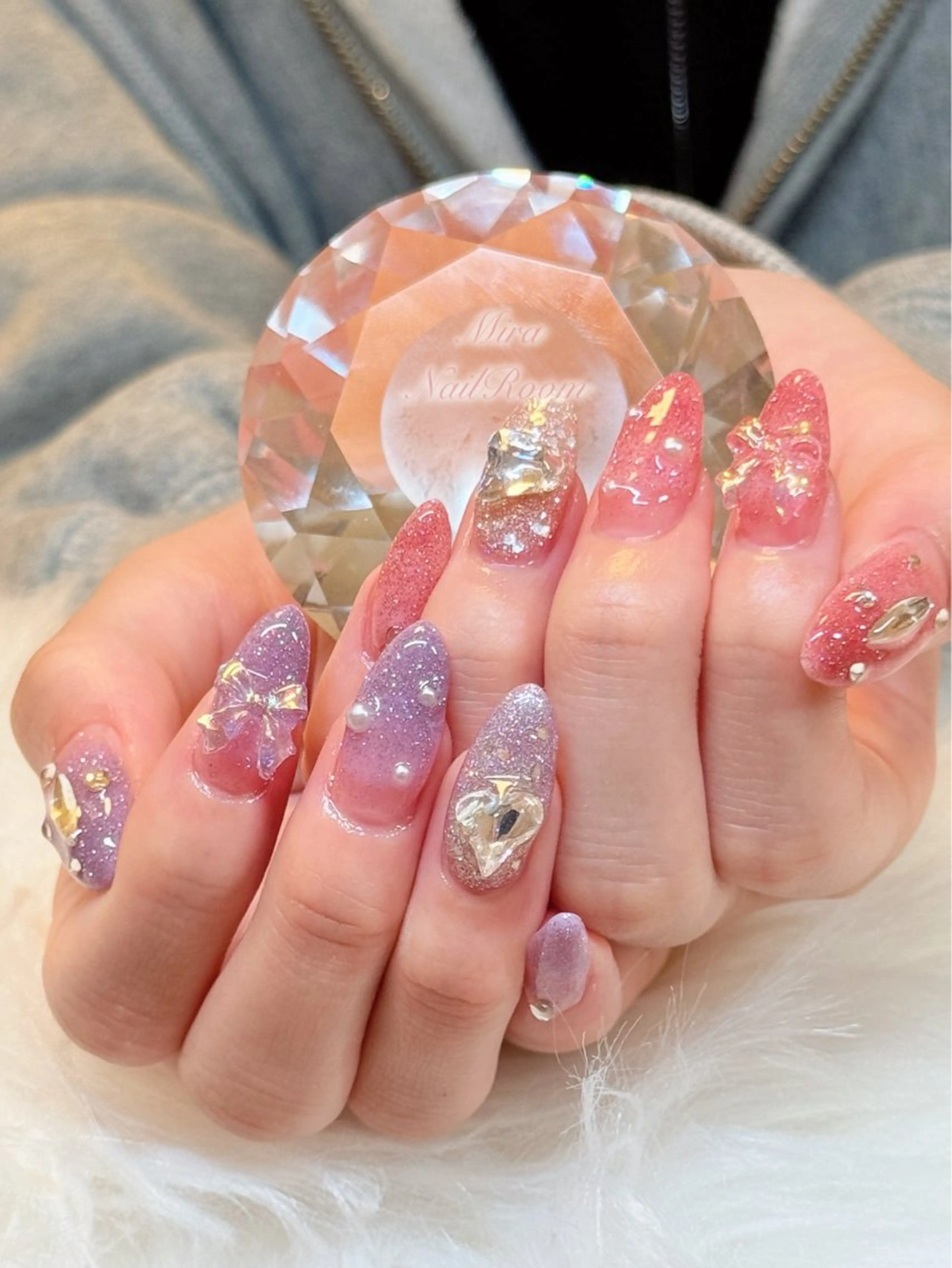 ネイル 長さ出し MIRA NAILROOM SALON所属・MIRA NAILROOMのネイルデザイン