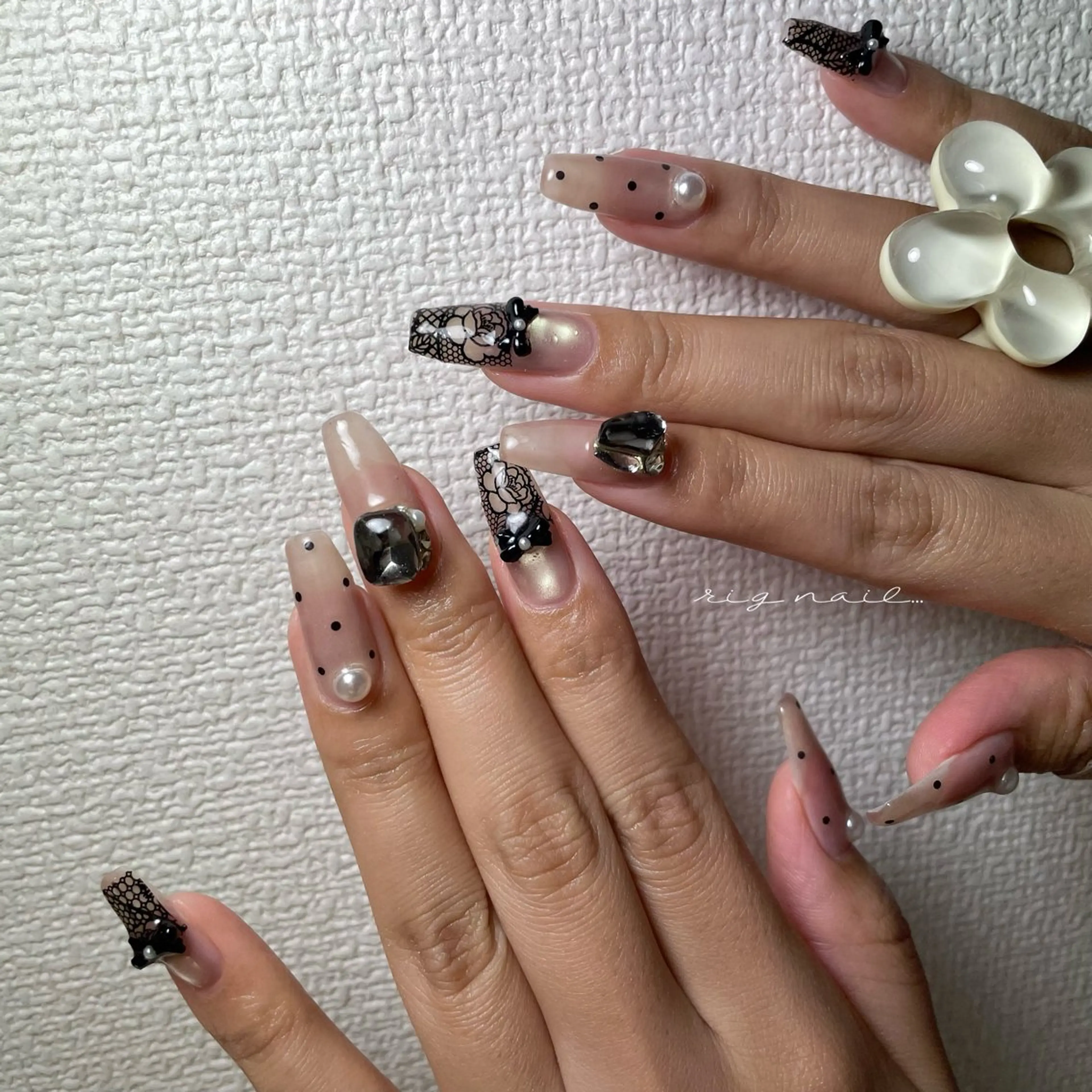 ネイル ハンドネイル rig nail草加店所属・松本 紋世のネイルデザイン