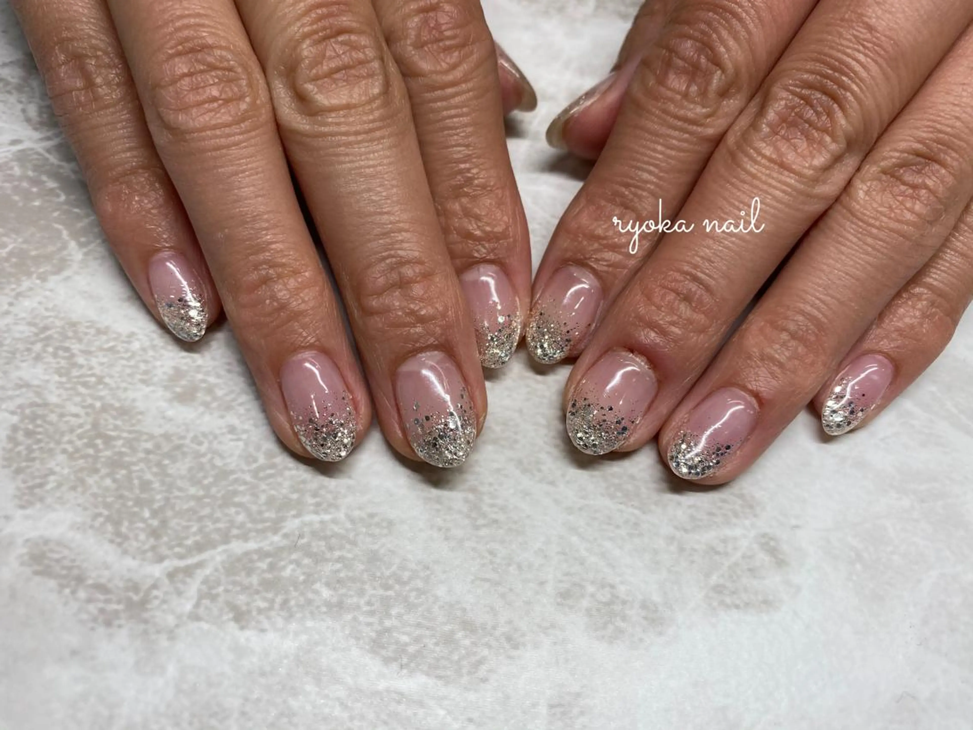 ❥❥ラメグラデーションネイル🕊 𓈒 𓂂𓏸の写真