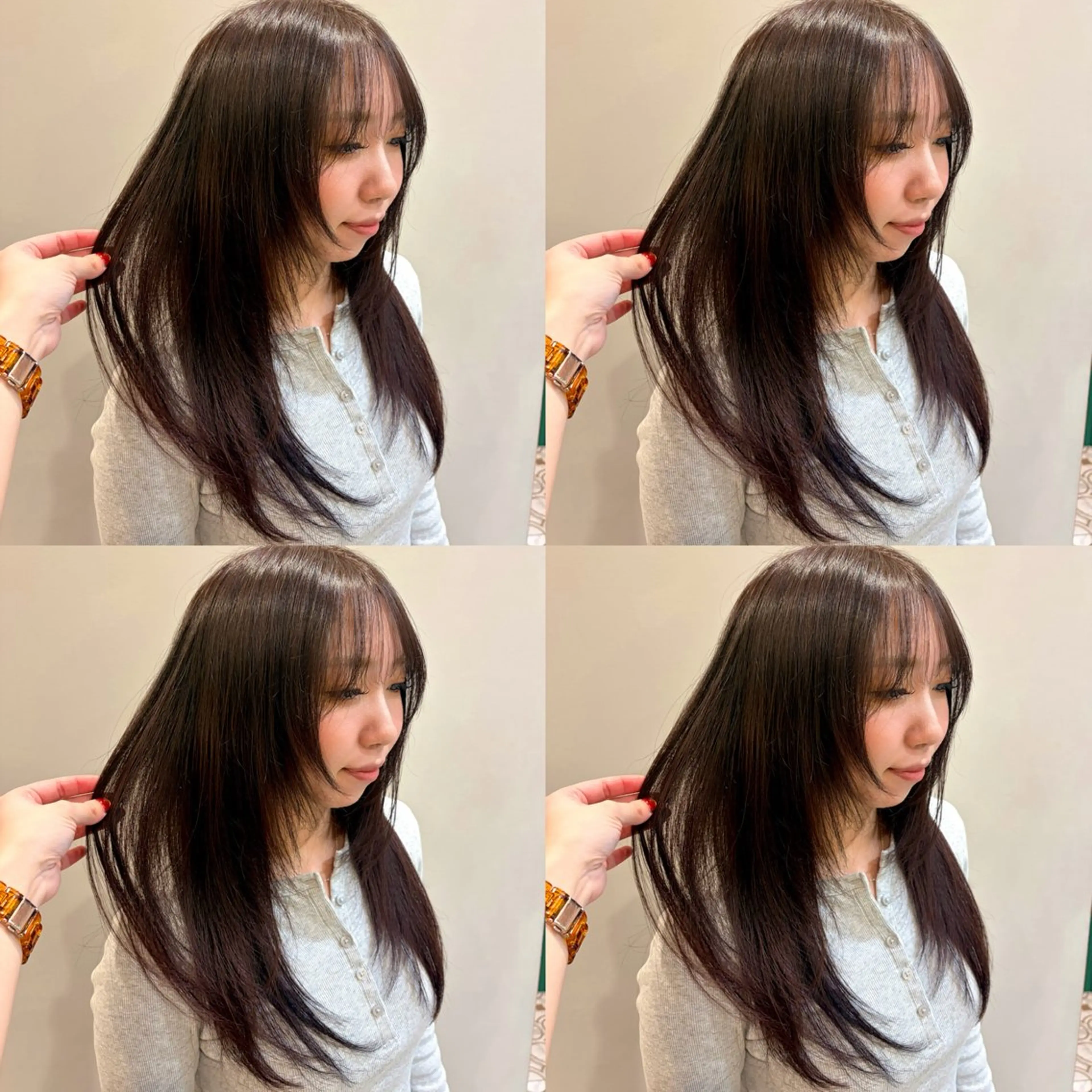 ロング ヘアカラー 透明感カラー 🌱多田 望花のヘアスタイル