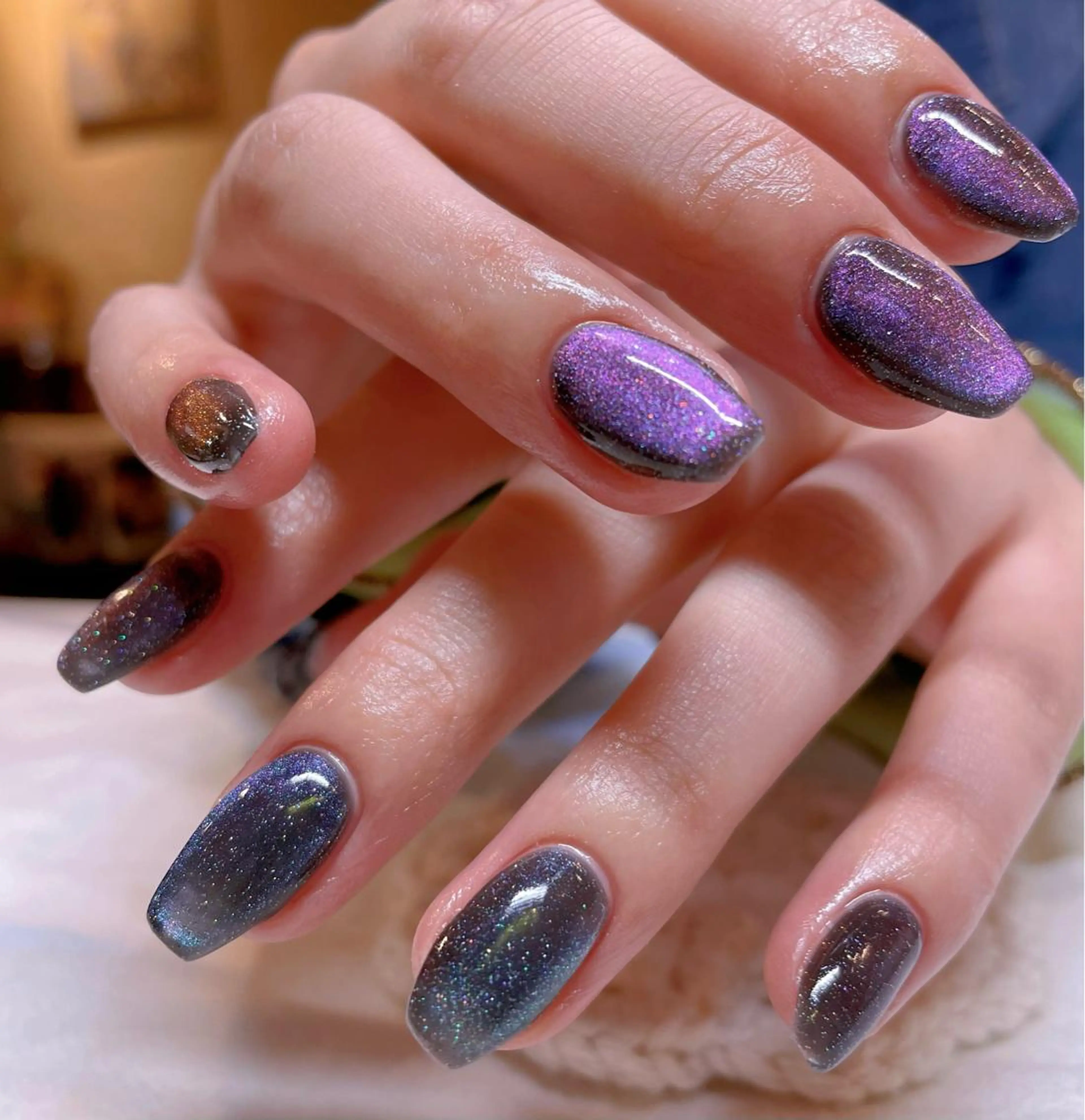 ネイル ラメ(グリッター) ハンドネイル ネイリスト ❄️ユキ❄️のネイルデザイン