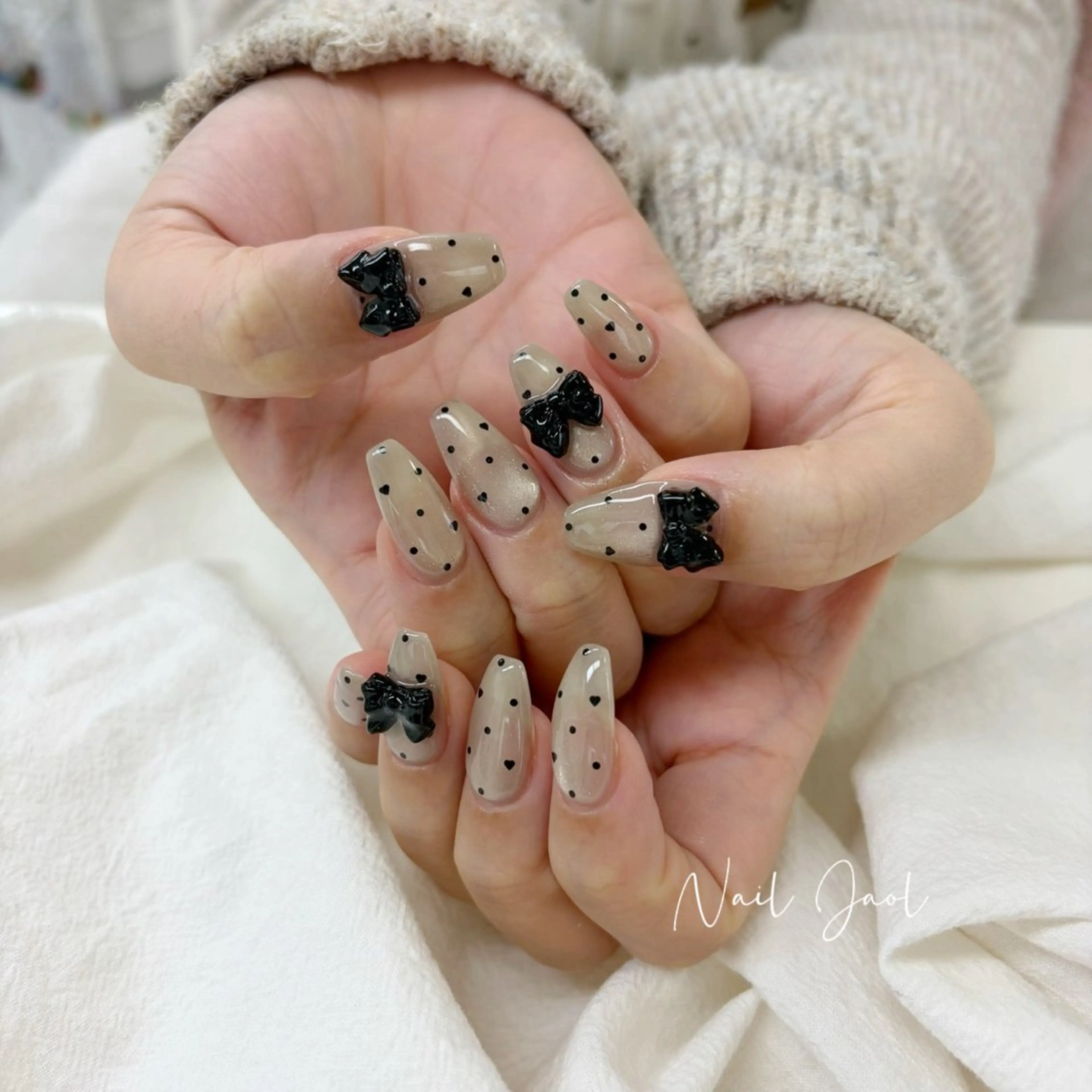 ロング 韓国風ヘア ハンドネイル nail jaol池袋店所属・ネイルJaol 池袋のネイルデザイン