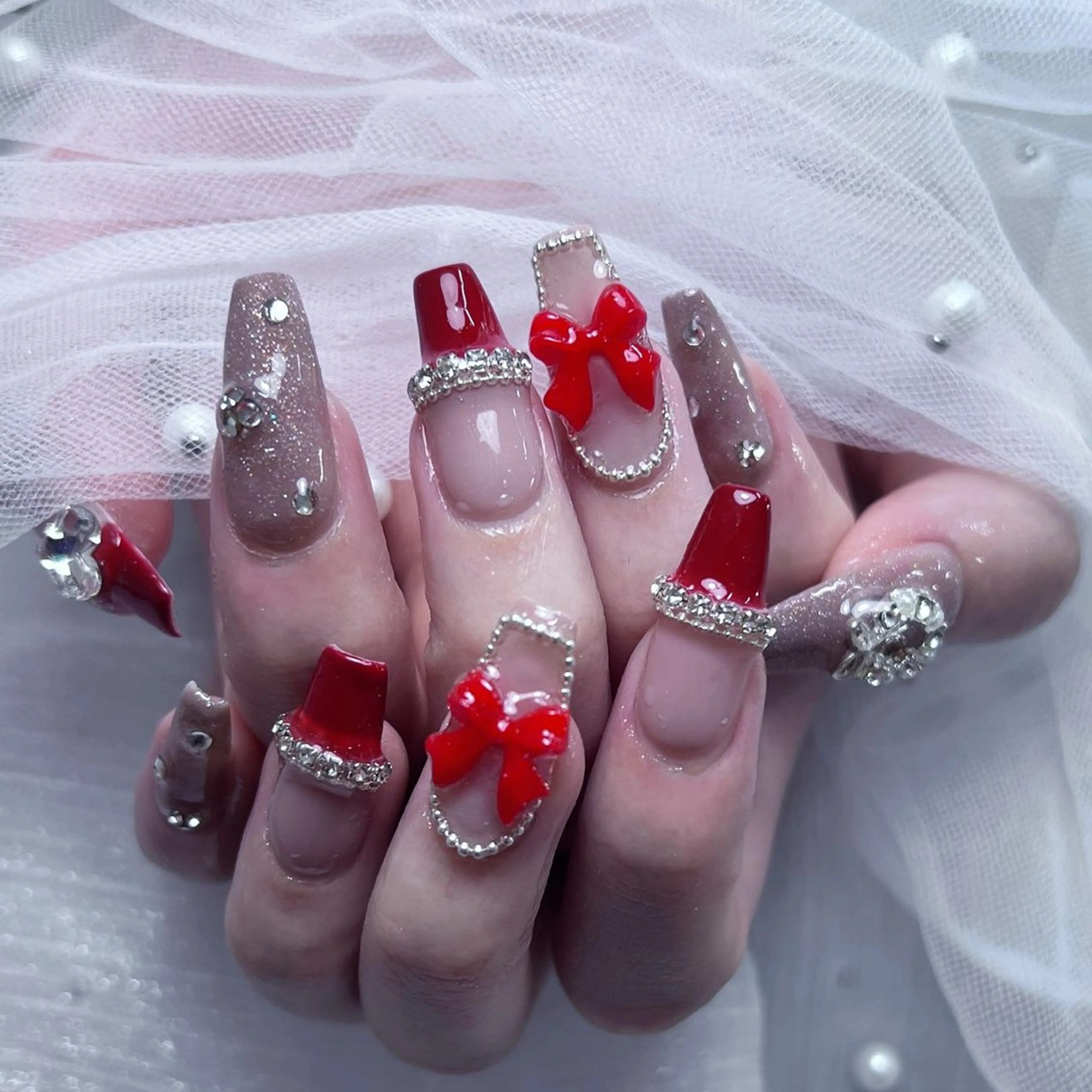 チップ長さ出しお持ち込みデザイン10本の写真