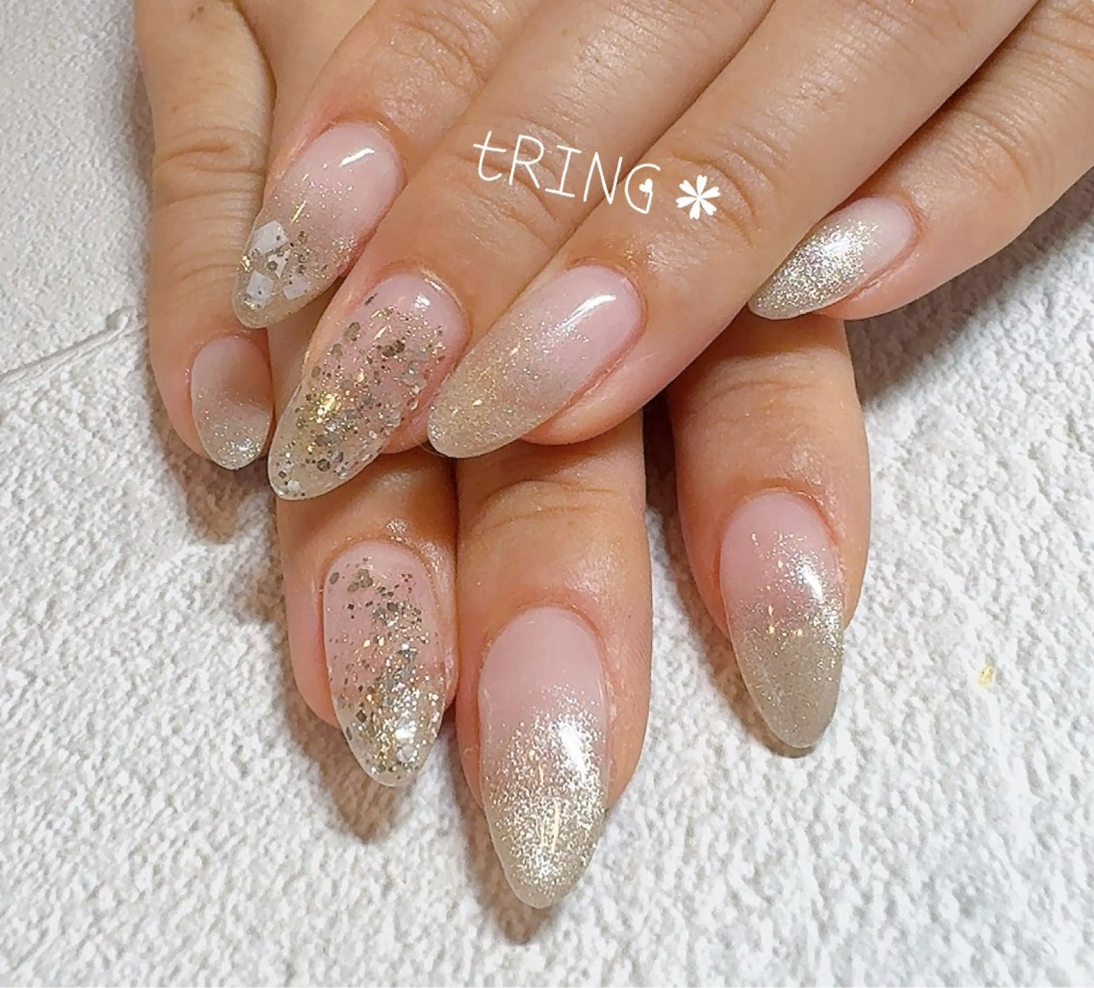 ネイル ハンドネイル tRING＊ しいの木台のネイルデザイン