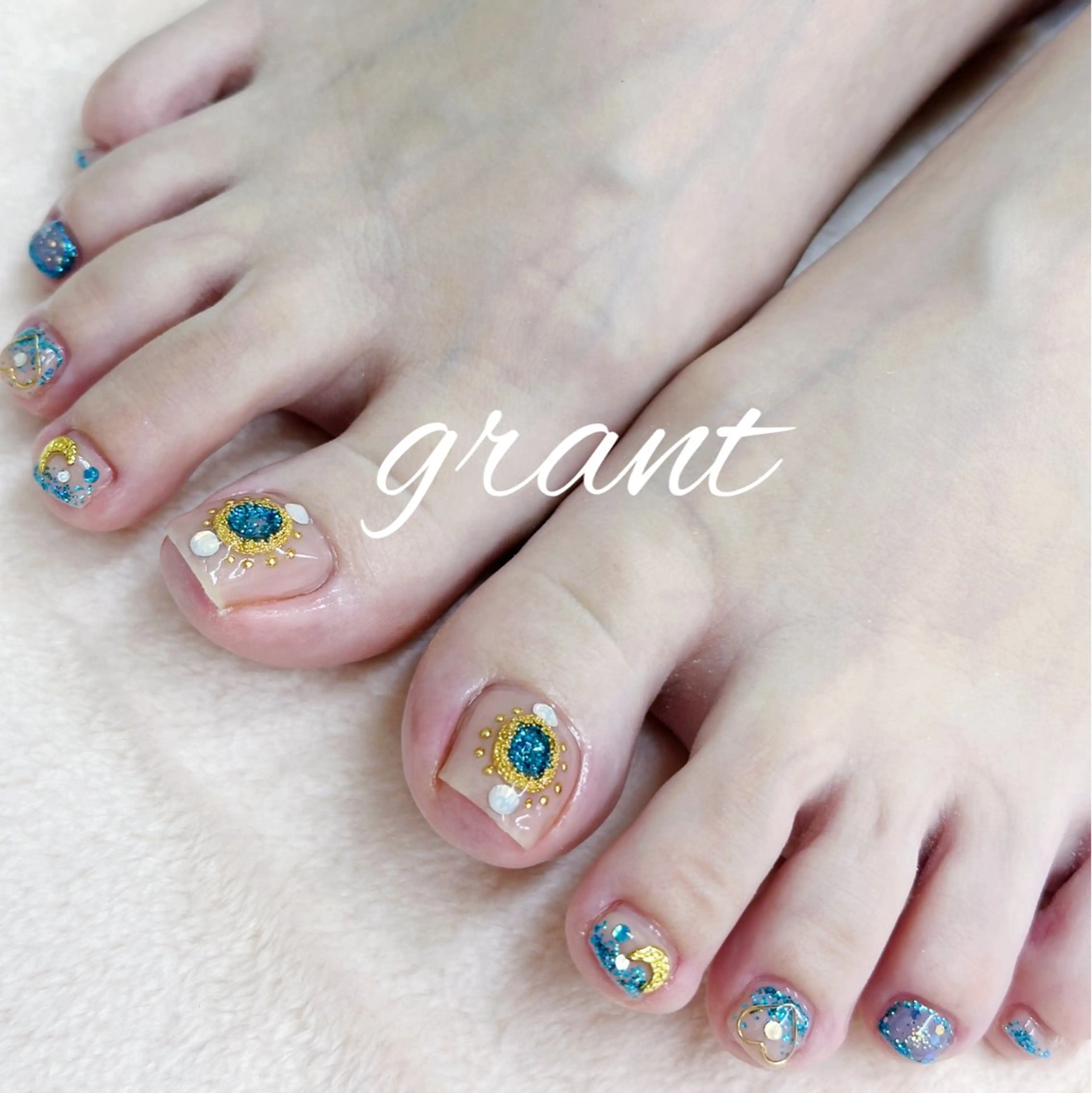 ネイル フットネイル フットネイル nail salon grant所属・nailsalon grantのネイルデザイン