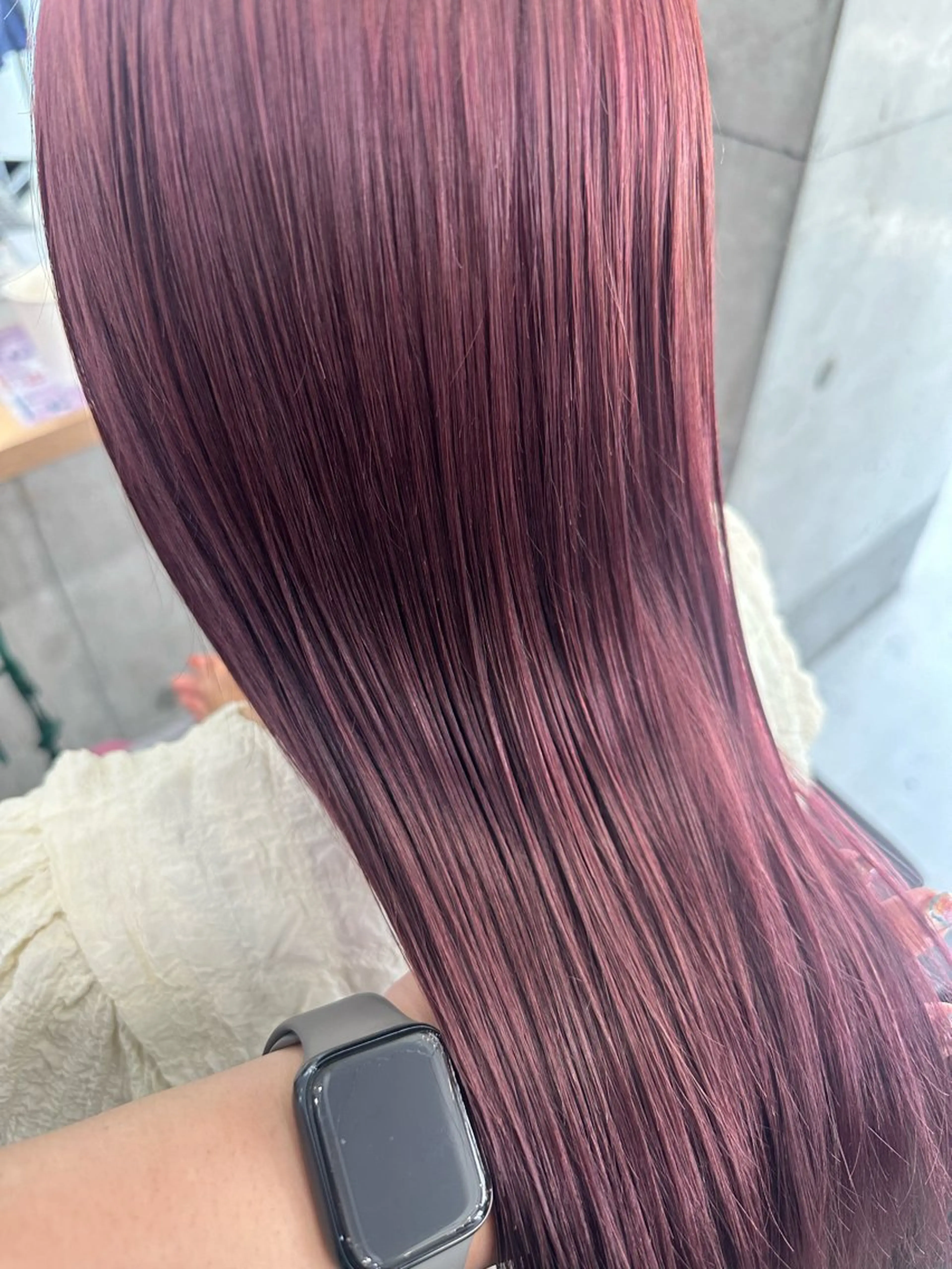 ロング カラー 中尾 未希のヘアスタイル