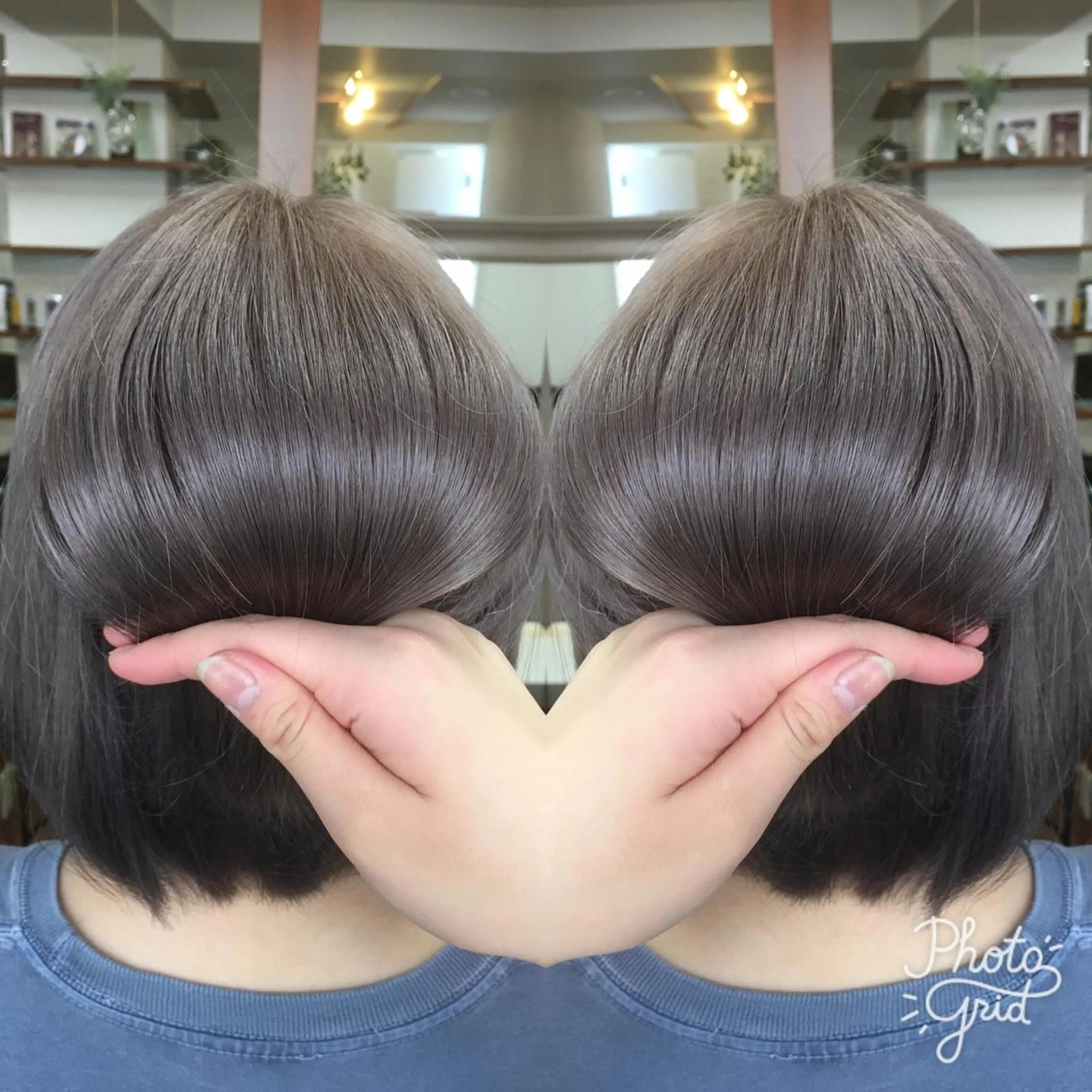 ショート カラー パーマ ヘアアレンジ メンズ キッズ ネイル マツエク・マツパ PALETTE(パレット)所属・SHIORI💜口コ ミNo.1艶カラーのヘアスタイル