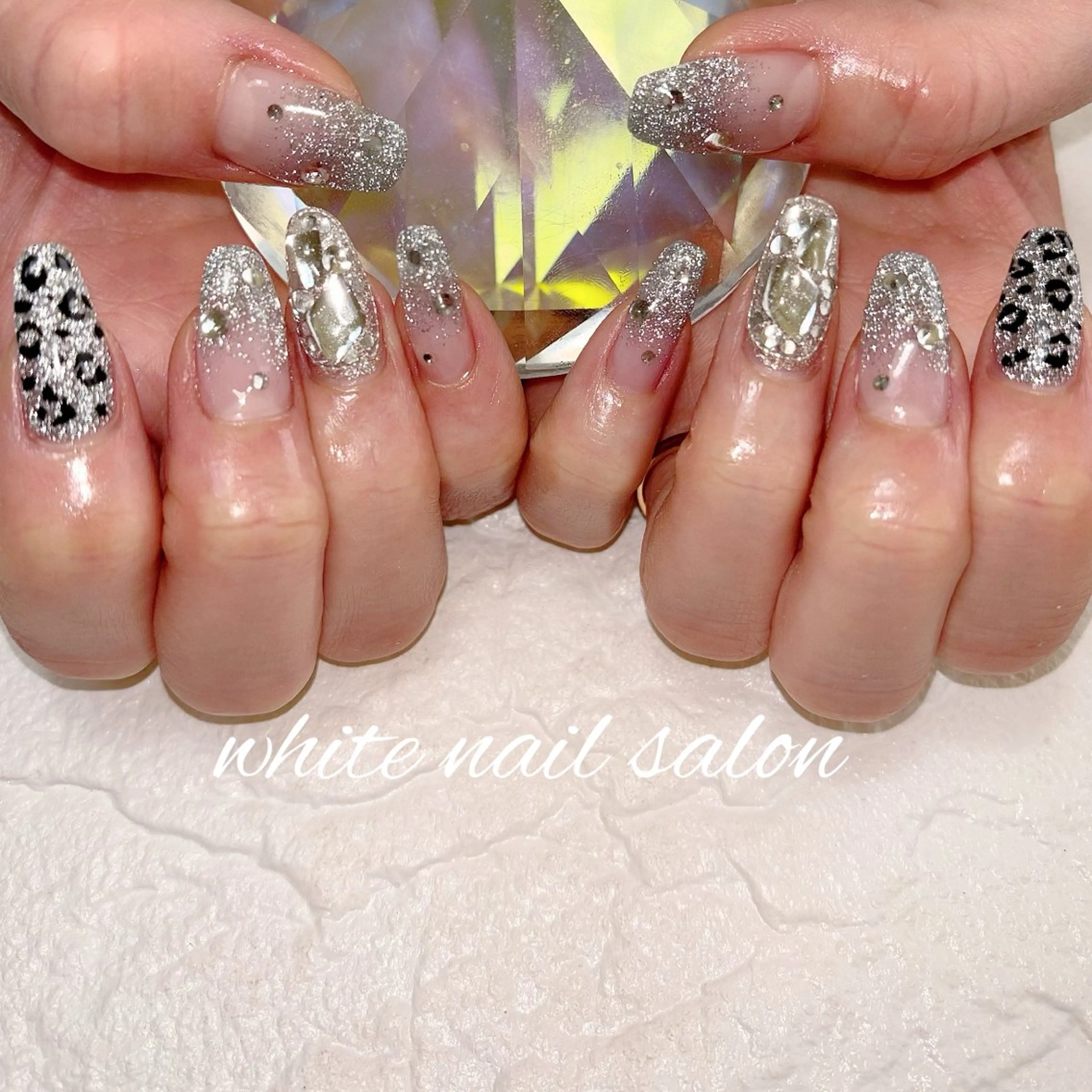 ネイル フットネイル ラメ(グリッター) 持ち込み ハンドネイル white nail salonのネイルデザイン