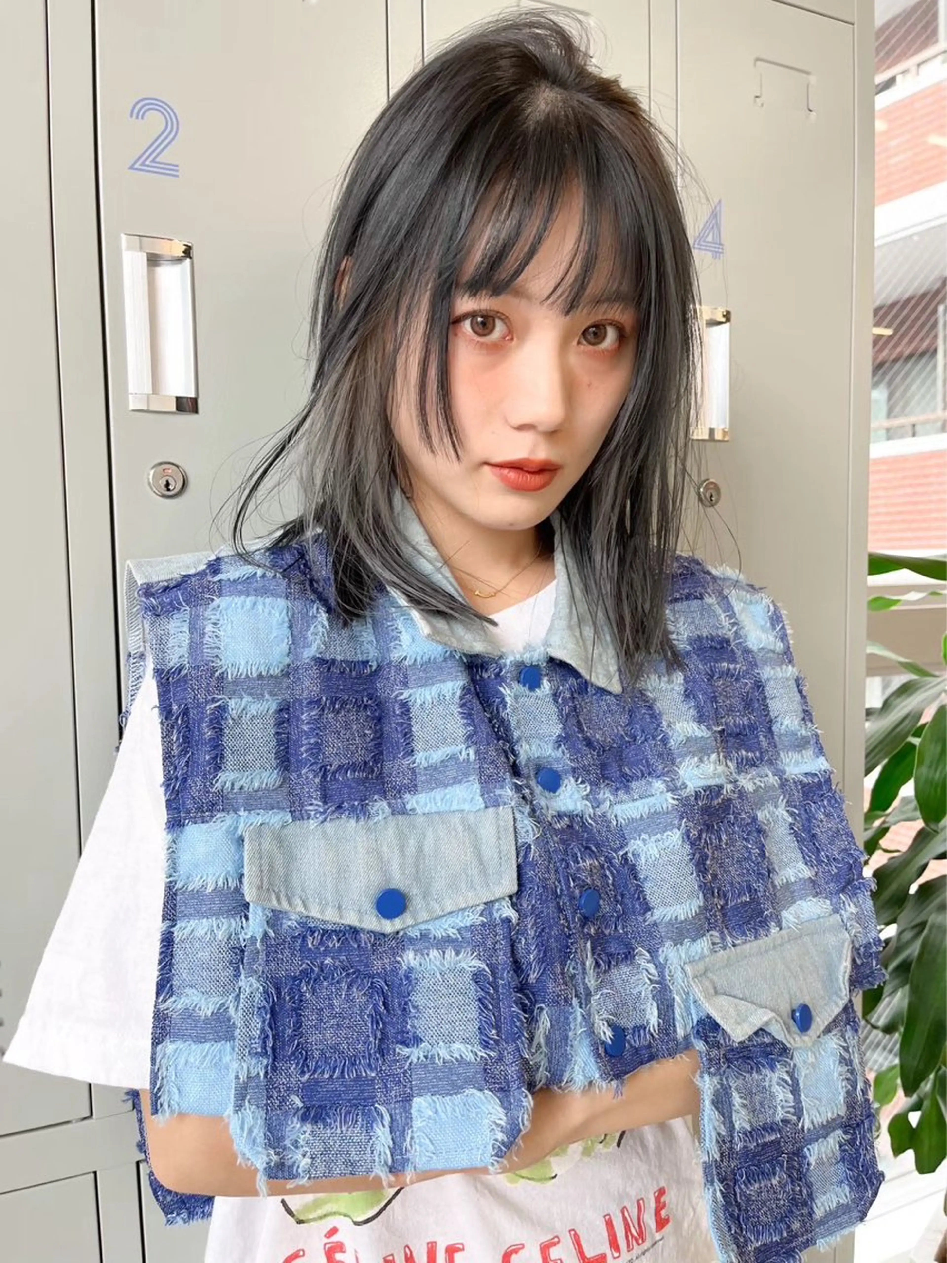ミディアム ness rinaのヘアスタイル