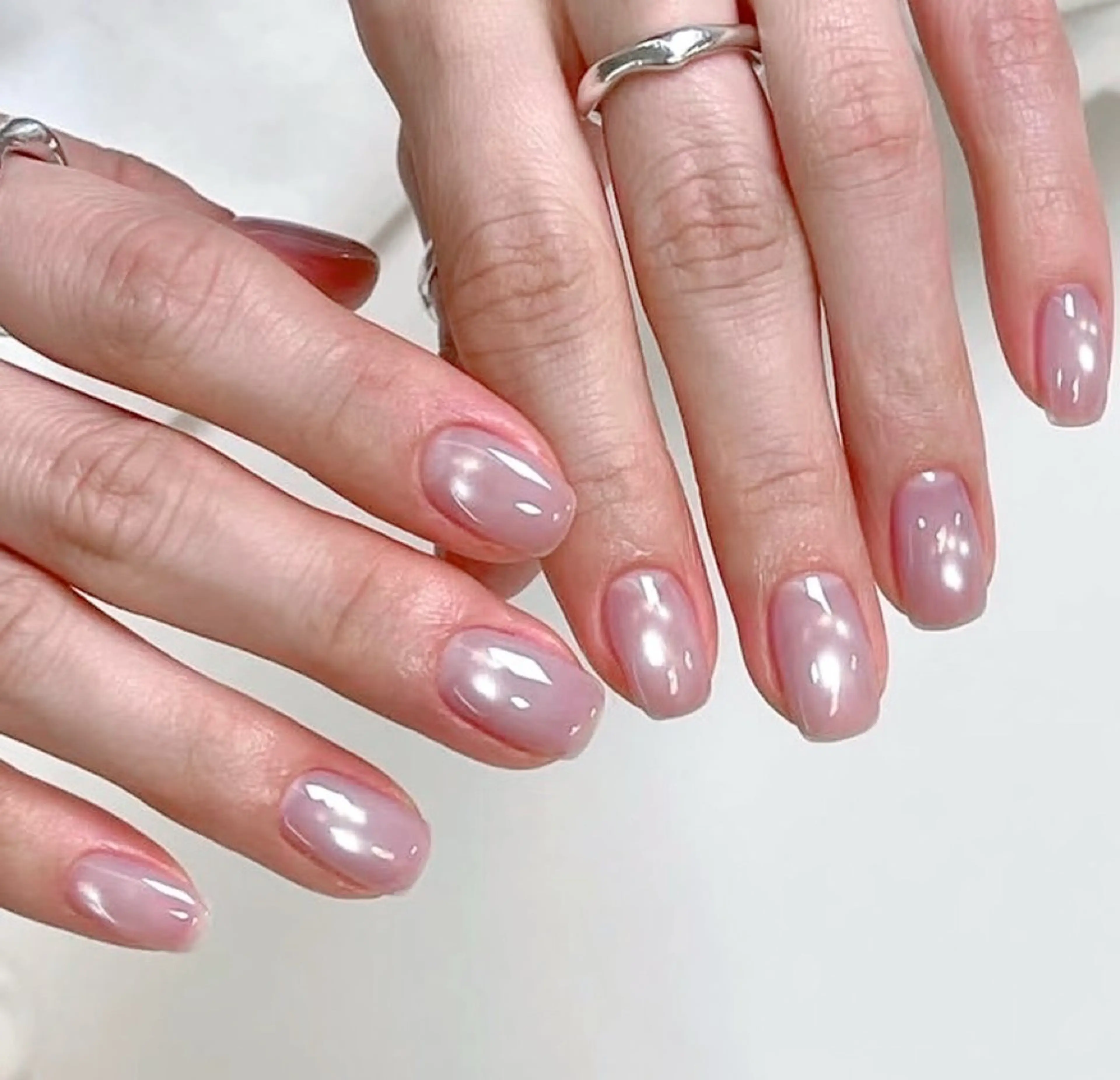 うるうる水光orキラキラマグネットネイル「ジェルオフ+500円」の写真