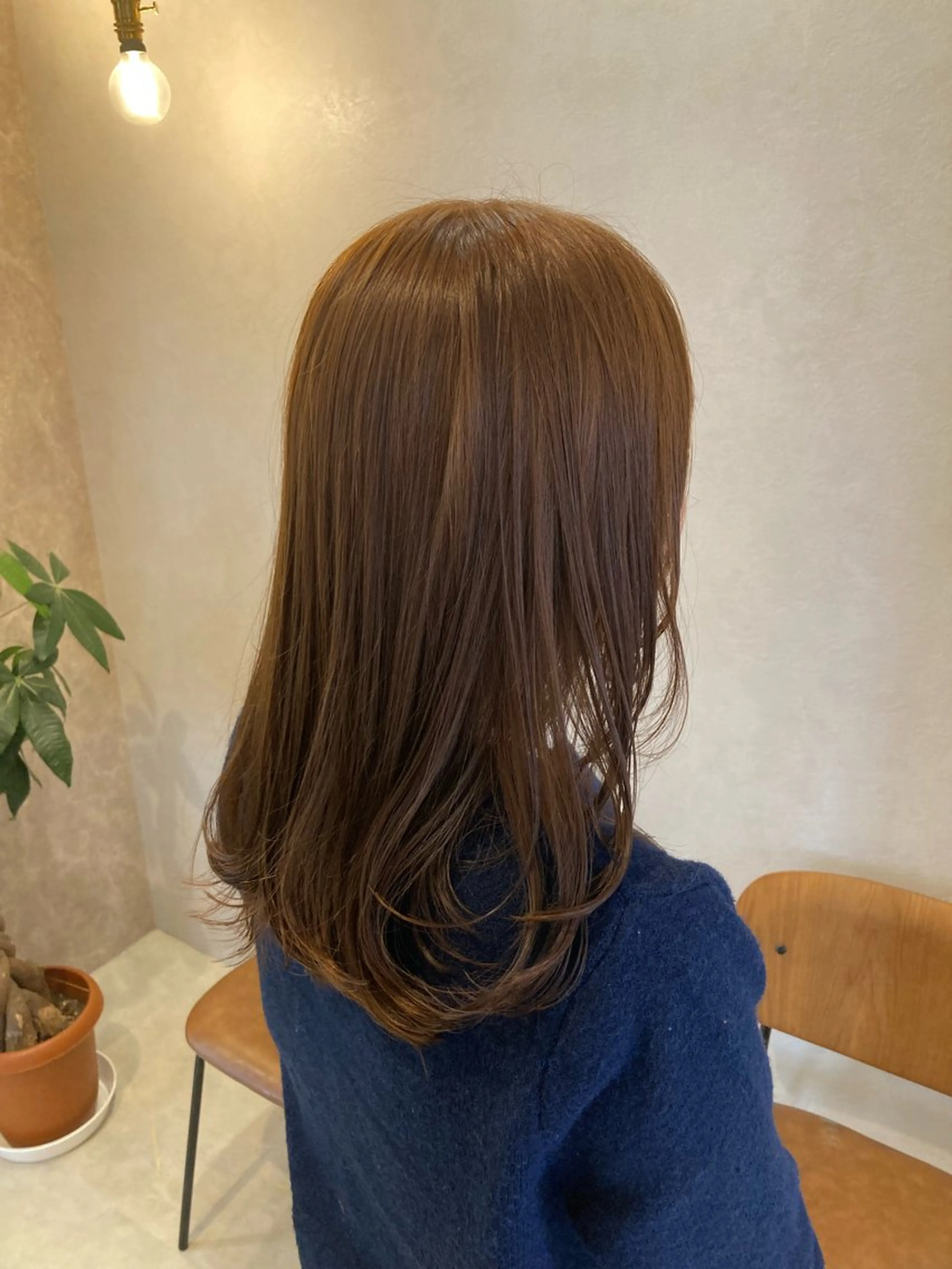 ロング カラー 黒髪 ブリーチ 透明感カラー ダブルカラー ブリーチなしカラー カット ヘアカラー Aguhair Nino所属・【透明感カラー🫧】 野本里奈のヘアスタイル