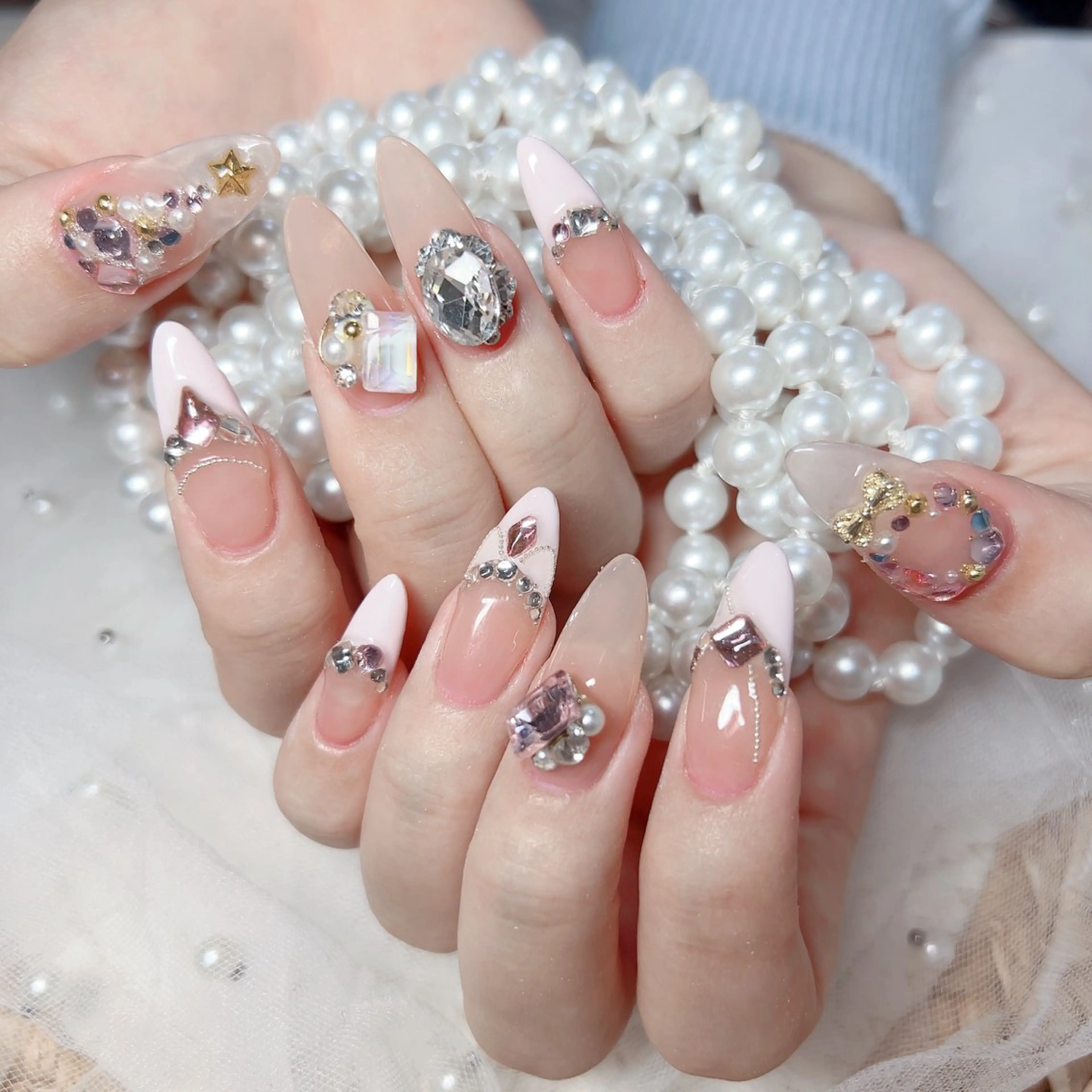 ネイル M🌷nail 長さだし専門店のネイルデザイン