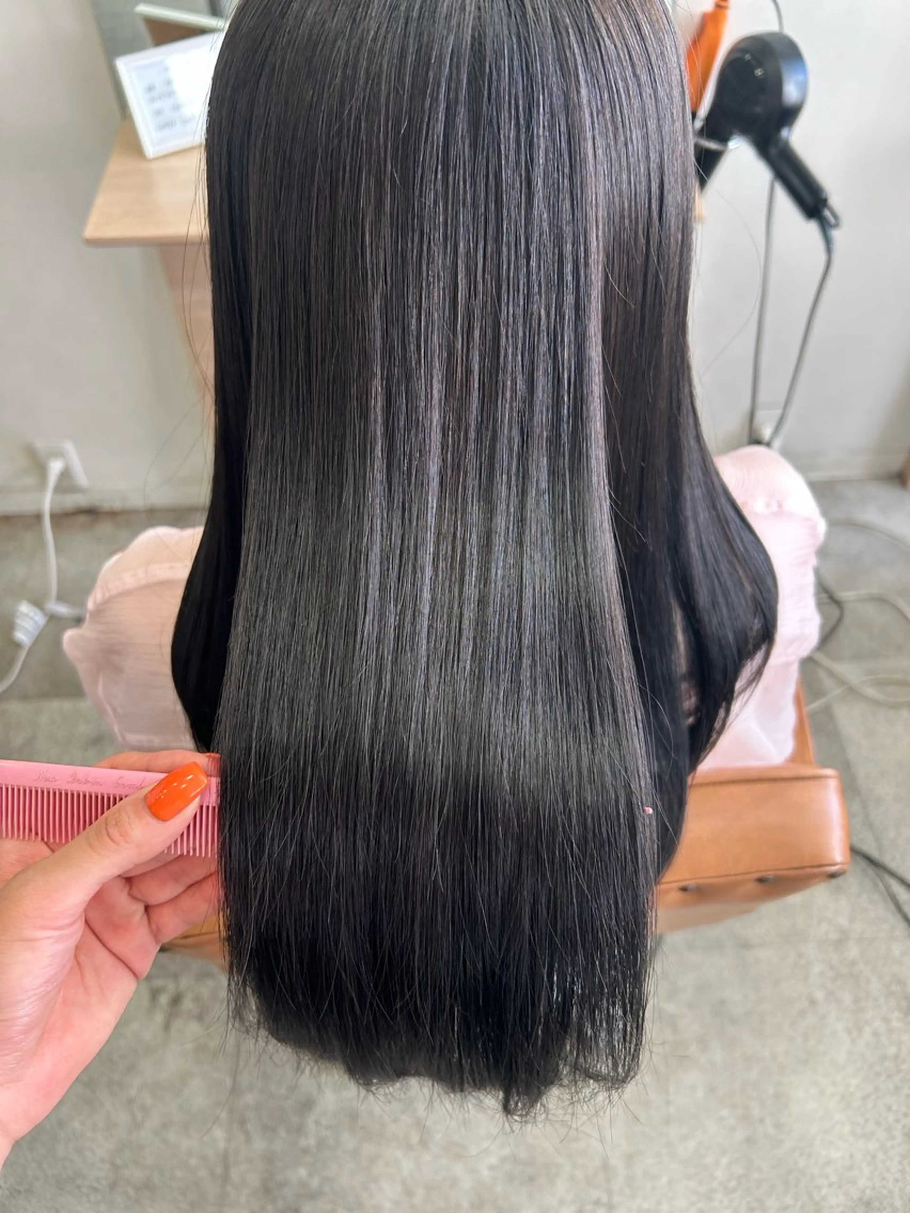 ロング 縮毛矯正 チナツ/透明感カラー /酸性縮毛のヘアスタイル