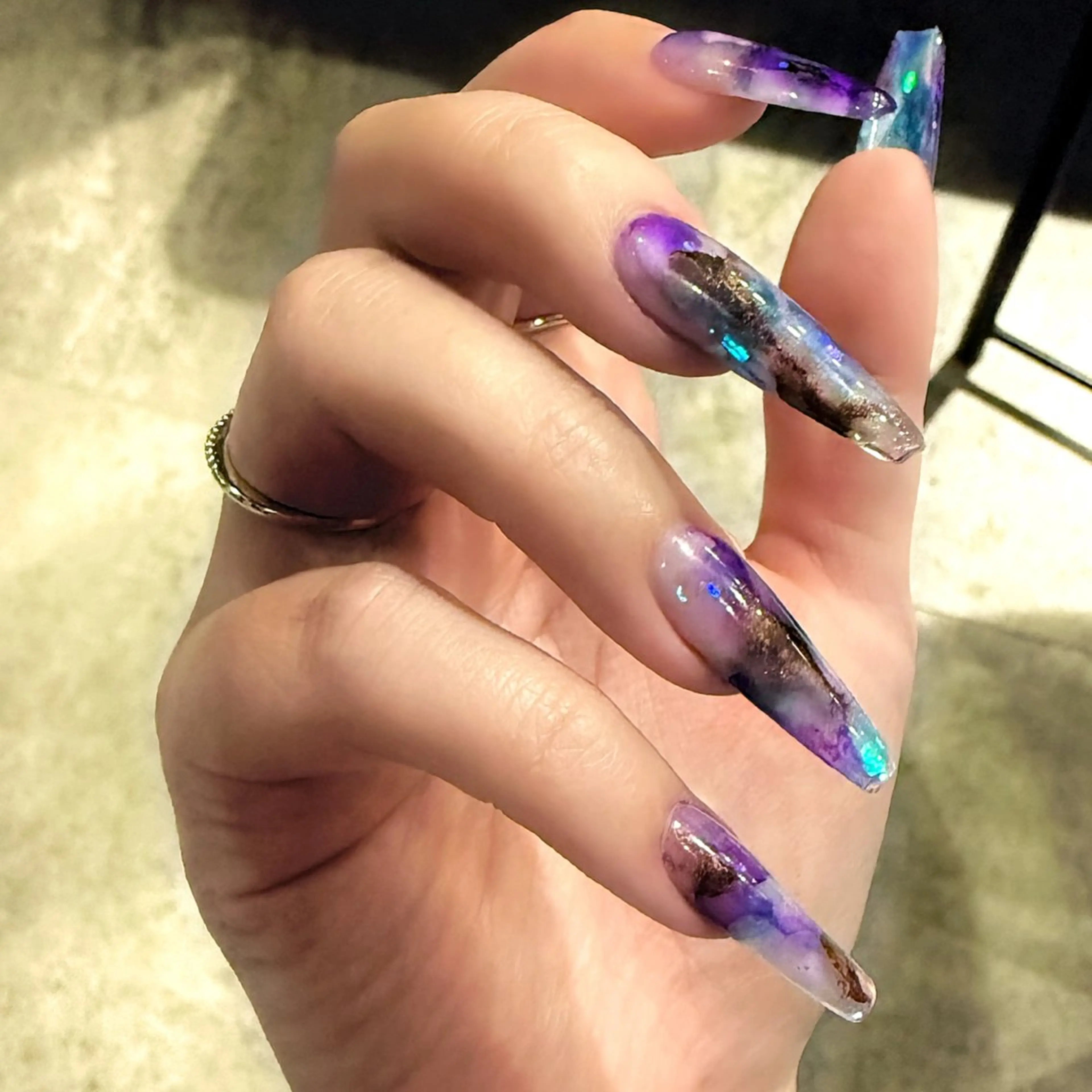 ネイル スカルプネイル Rose Glass 高蔵寺店のネイルデザイン