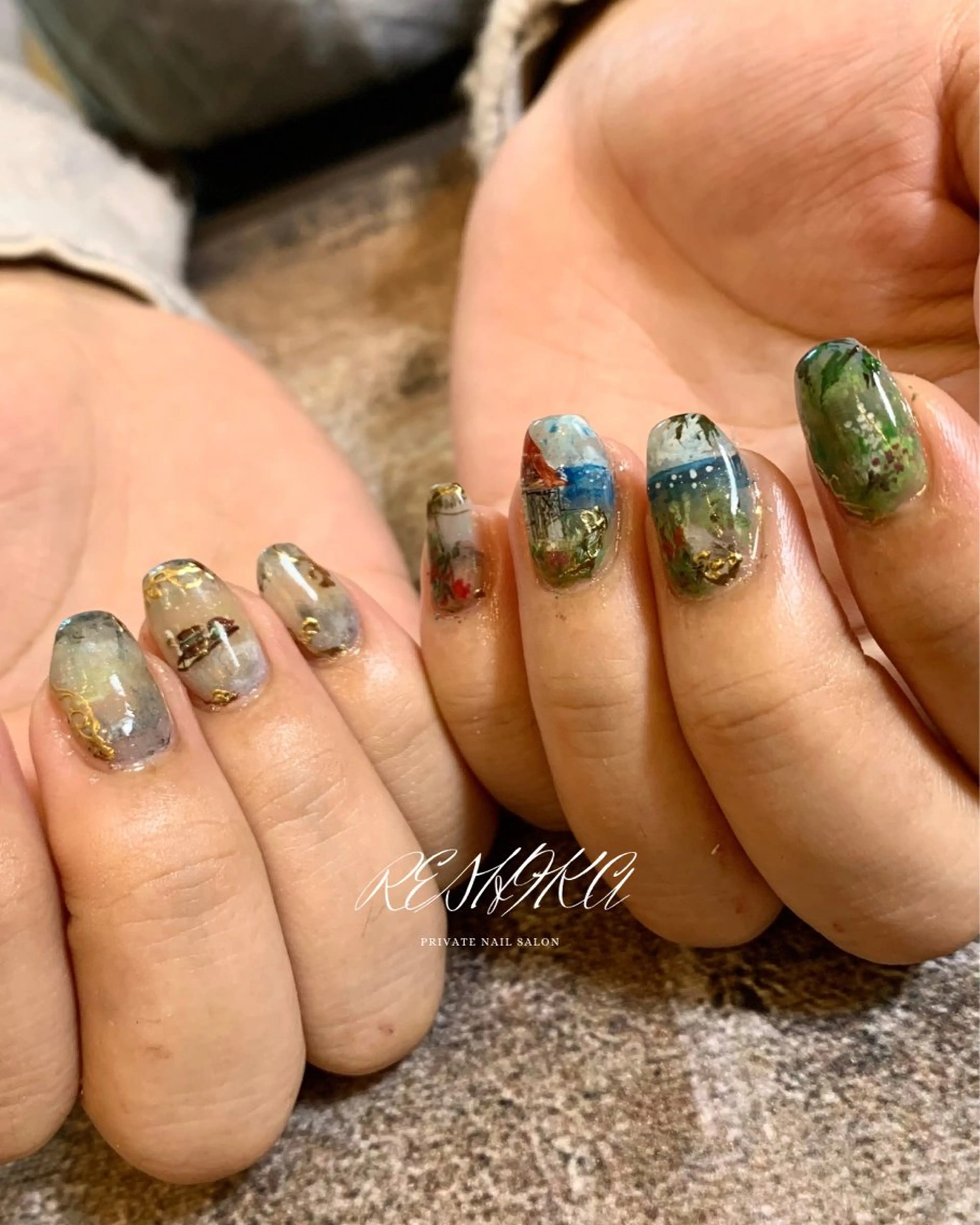 ネイル ゴールド m mのネイルデザイン