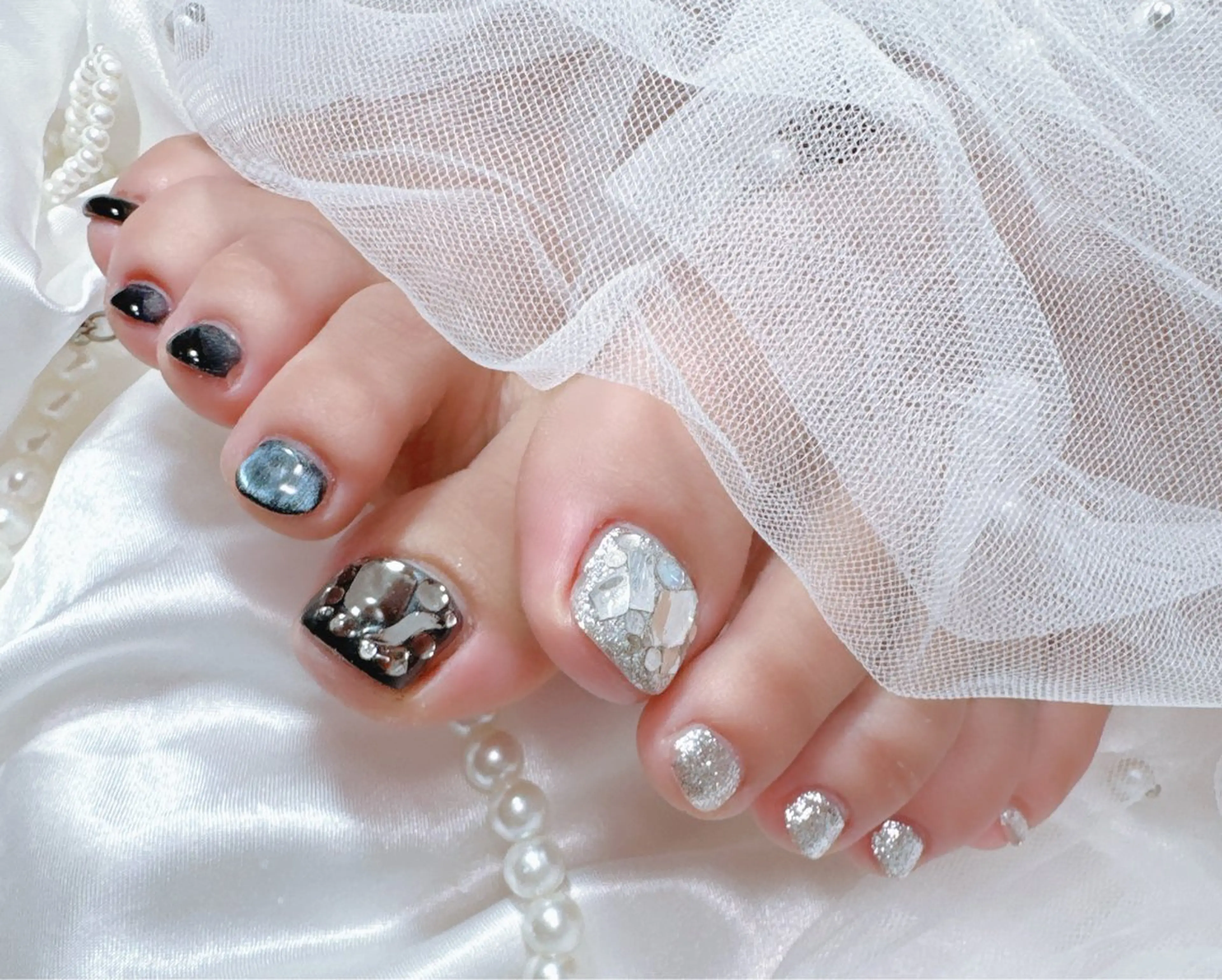 ネイル フットネイル 高島 夏海のネイルデザイン