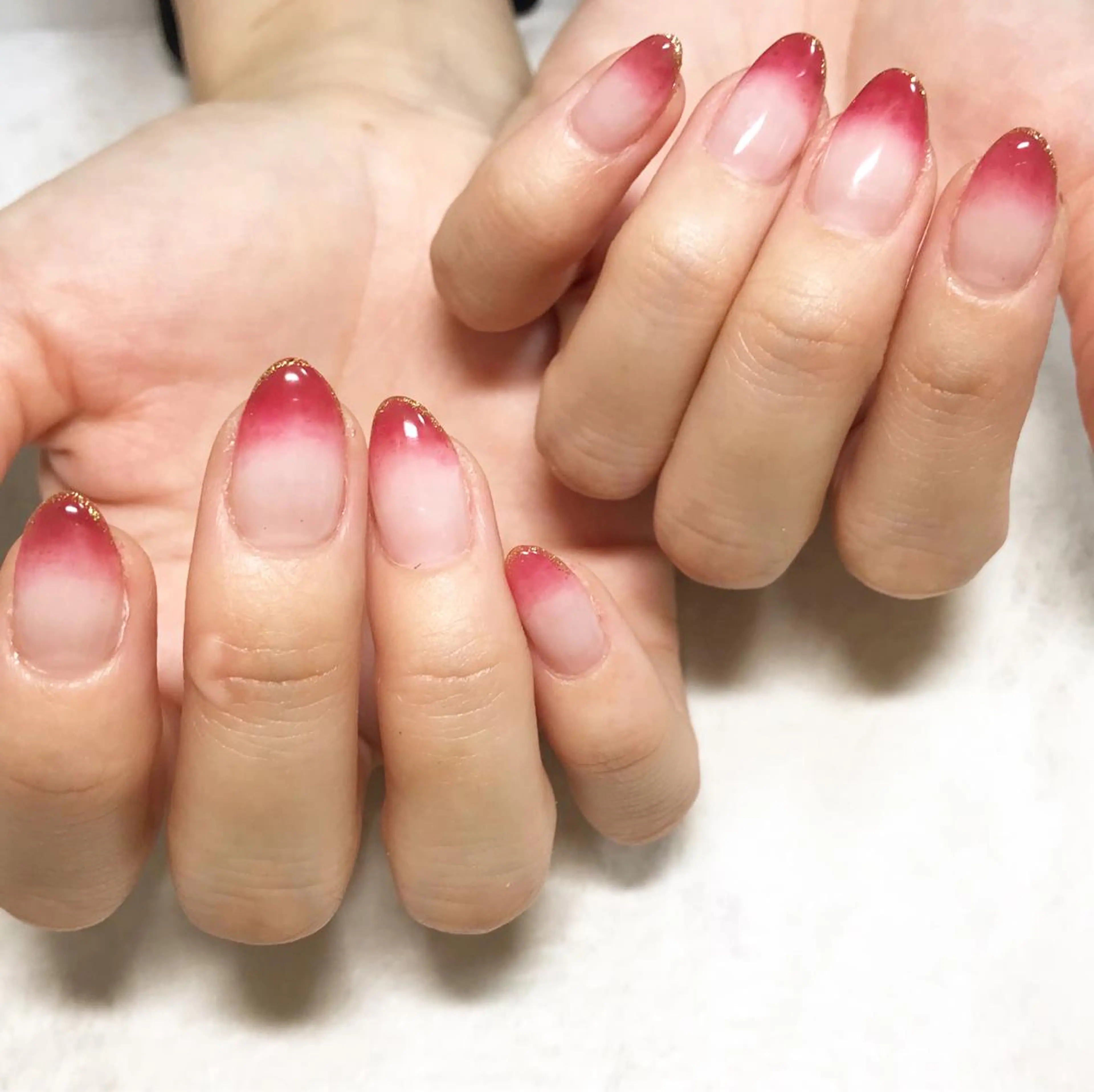 ネイル フットネイル グラデーション ニュアンスネイル シンプルネイル 春ネイル ネイル フフラ所属・nail fufla ♡yamane♡のネイルデザイン