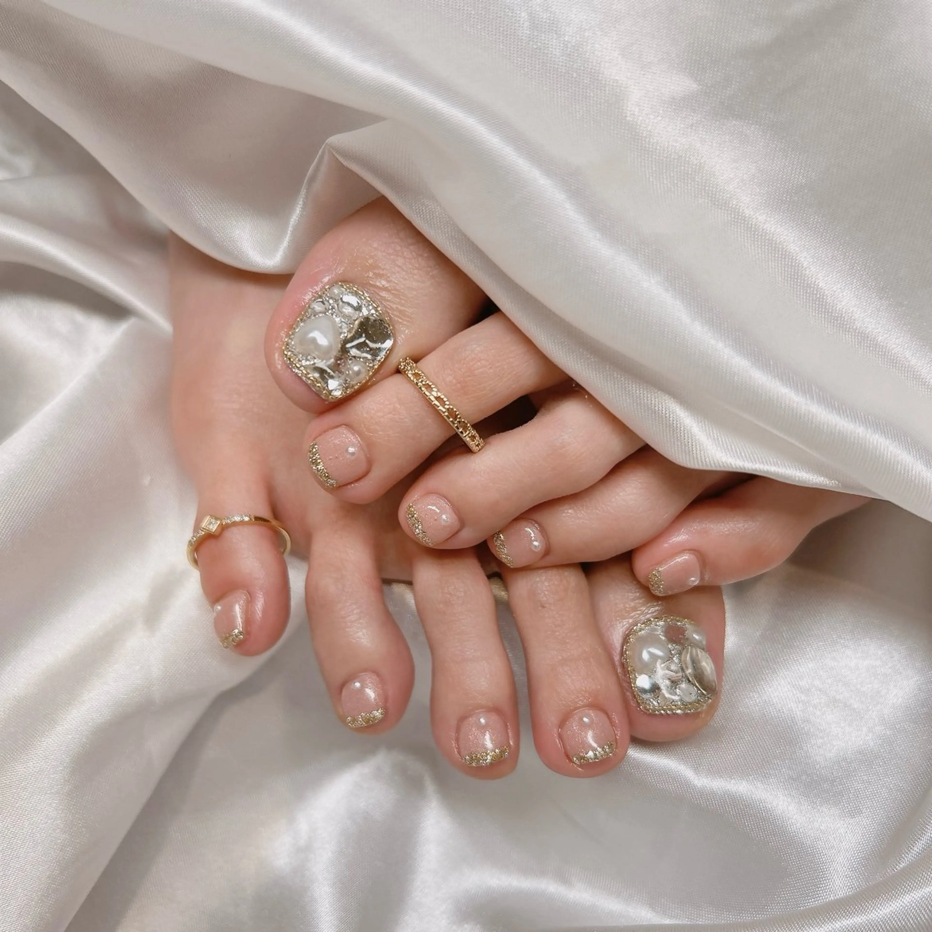 ネイル フットネイル junna のぞいてねのネイルデザイン