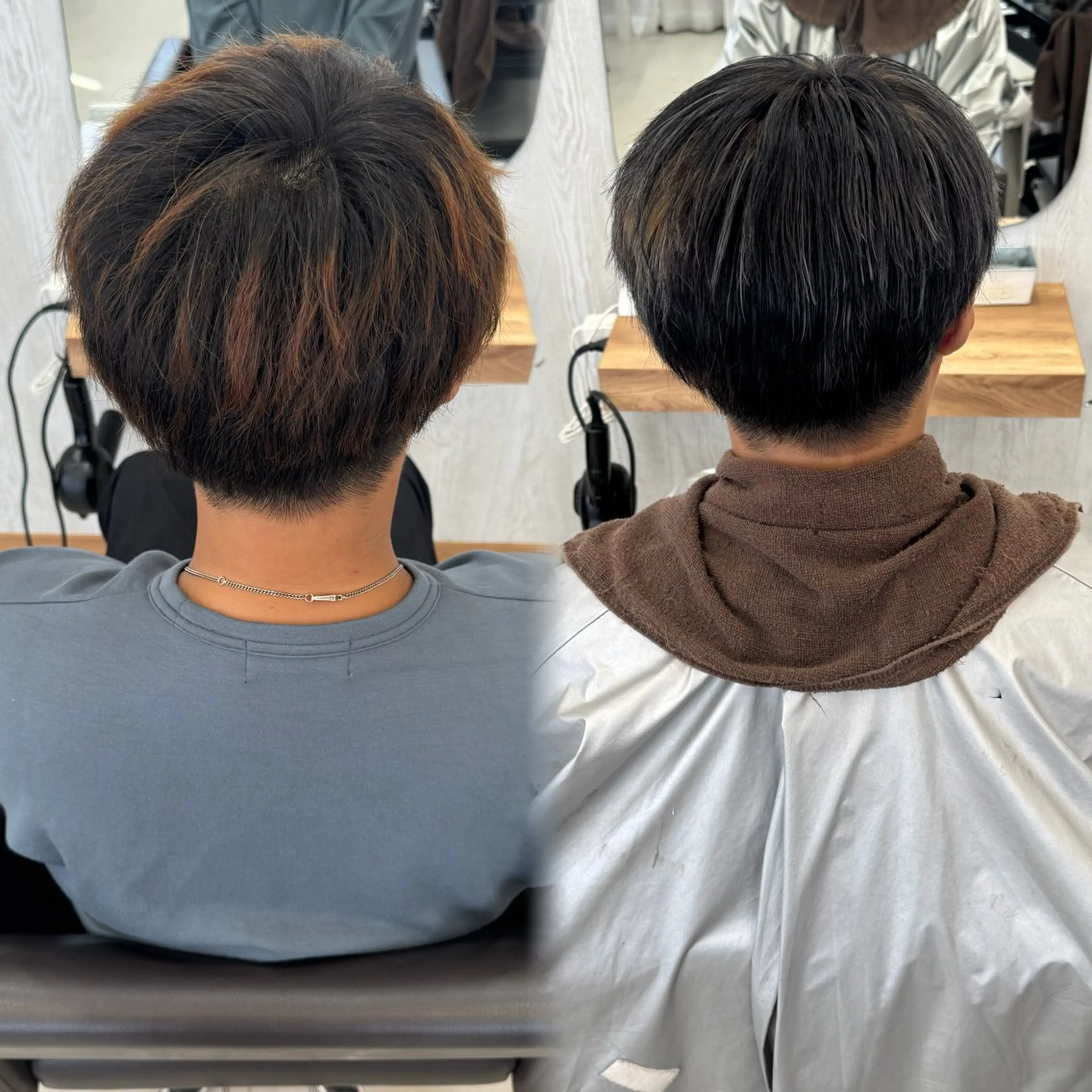 ショート ハイライト Agu hair 粉河のヘアスタイル
