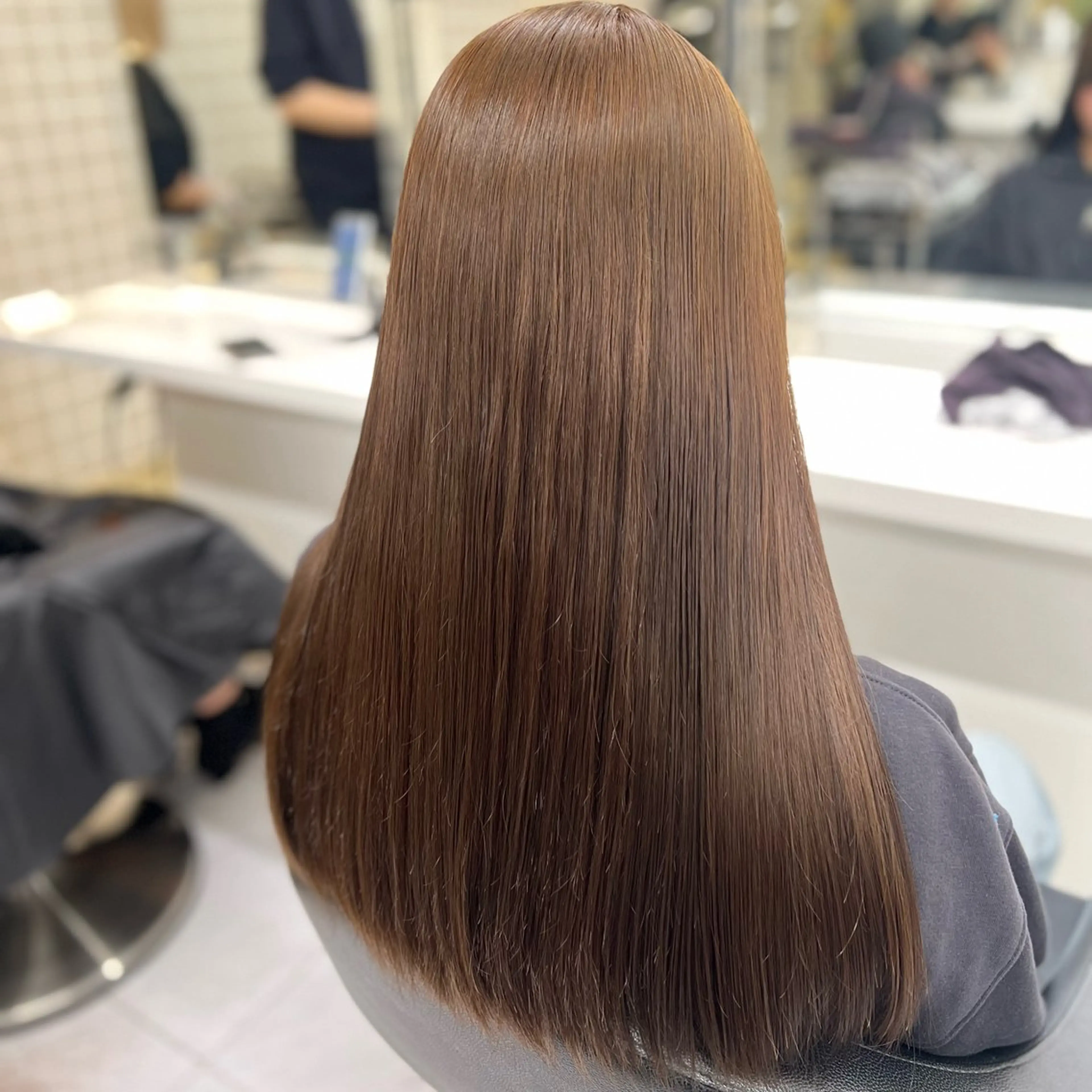 ロング カラー ヘアカラー トリートメント 韓国レイヤーカット /REIのヘアスタイル