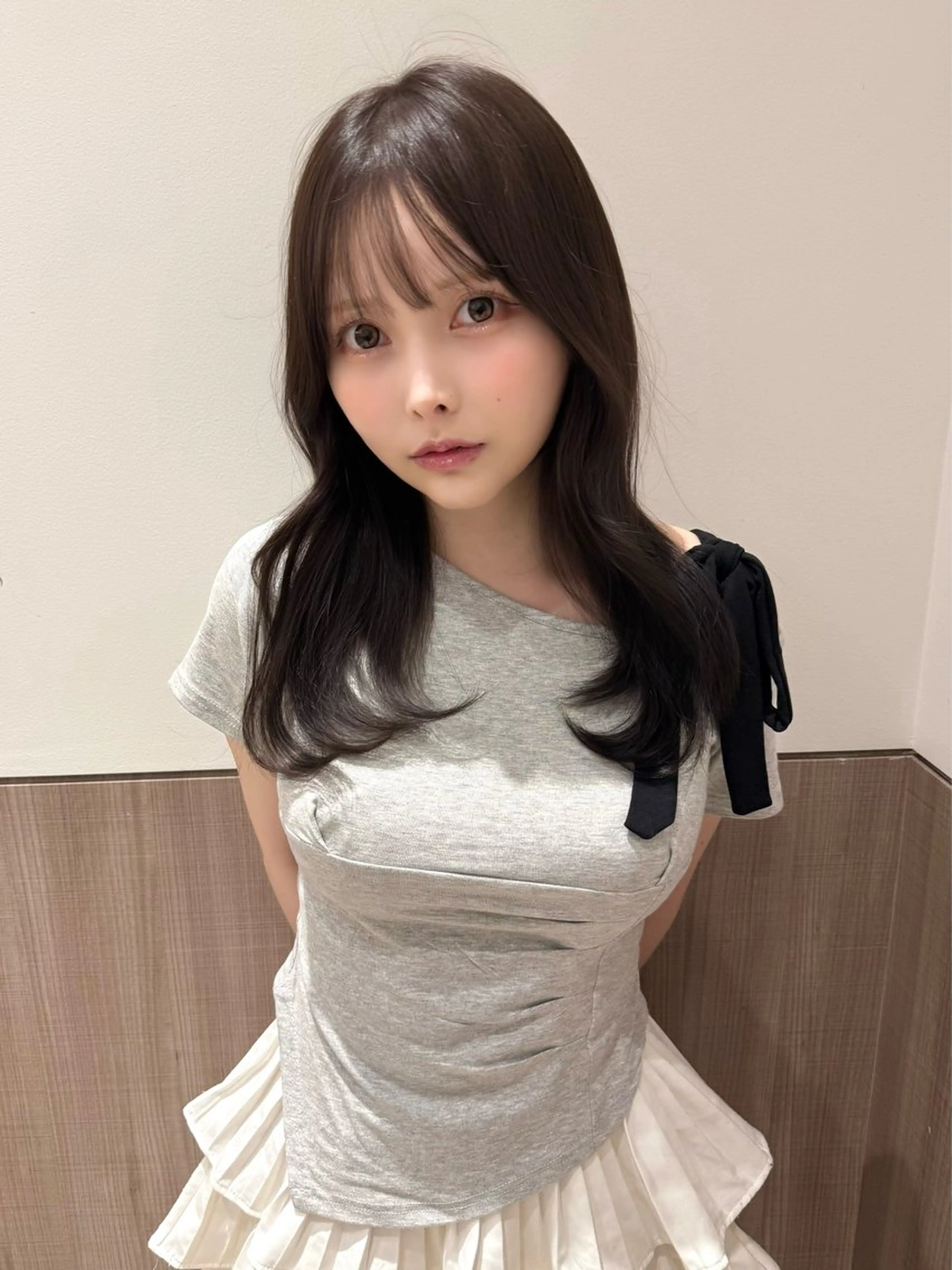 セミロング カラー カット ヘアカラー トリートメント 韓国ヘア🤍顔周り/ 髪質改善✨/林遼一郎のヘアスタイル