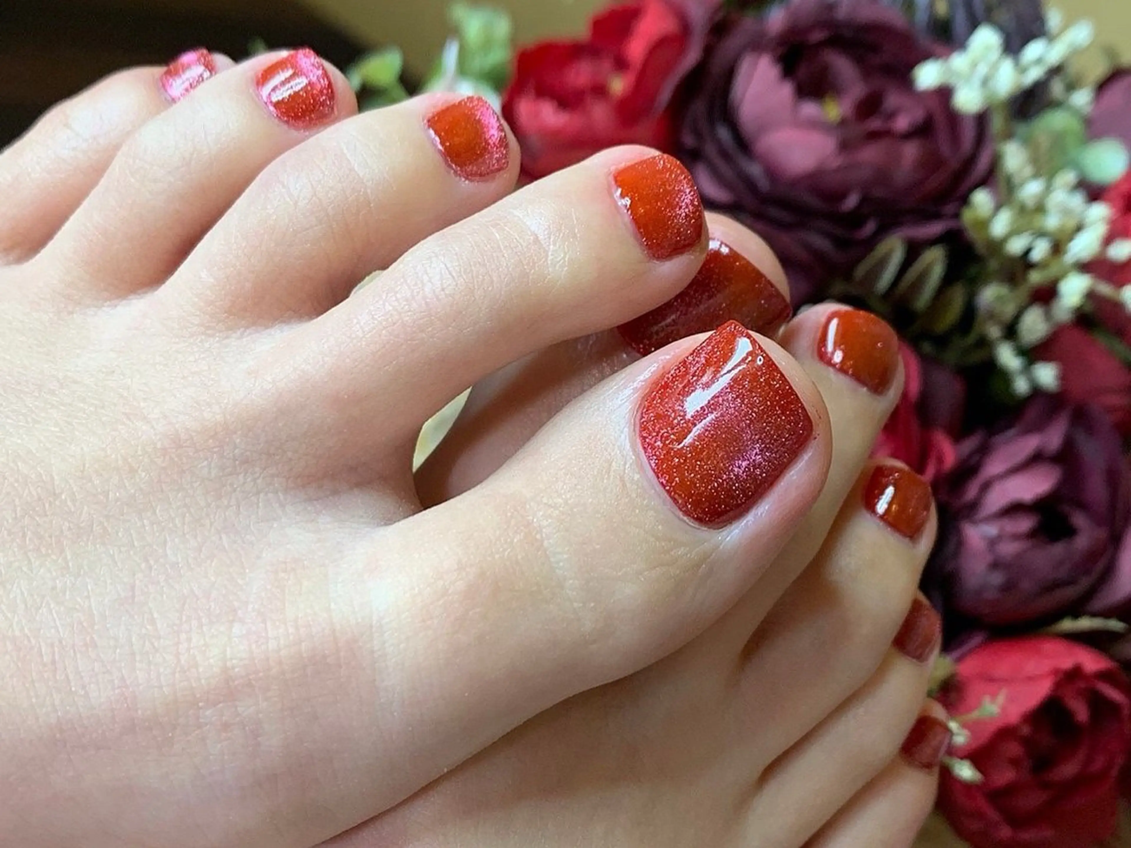 ♡ご新規様限定フットワンカラー（💅オフ有り）の写真