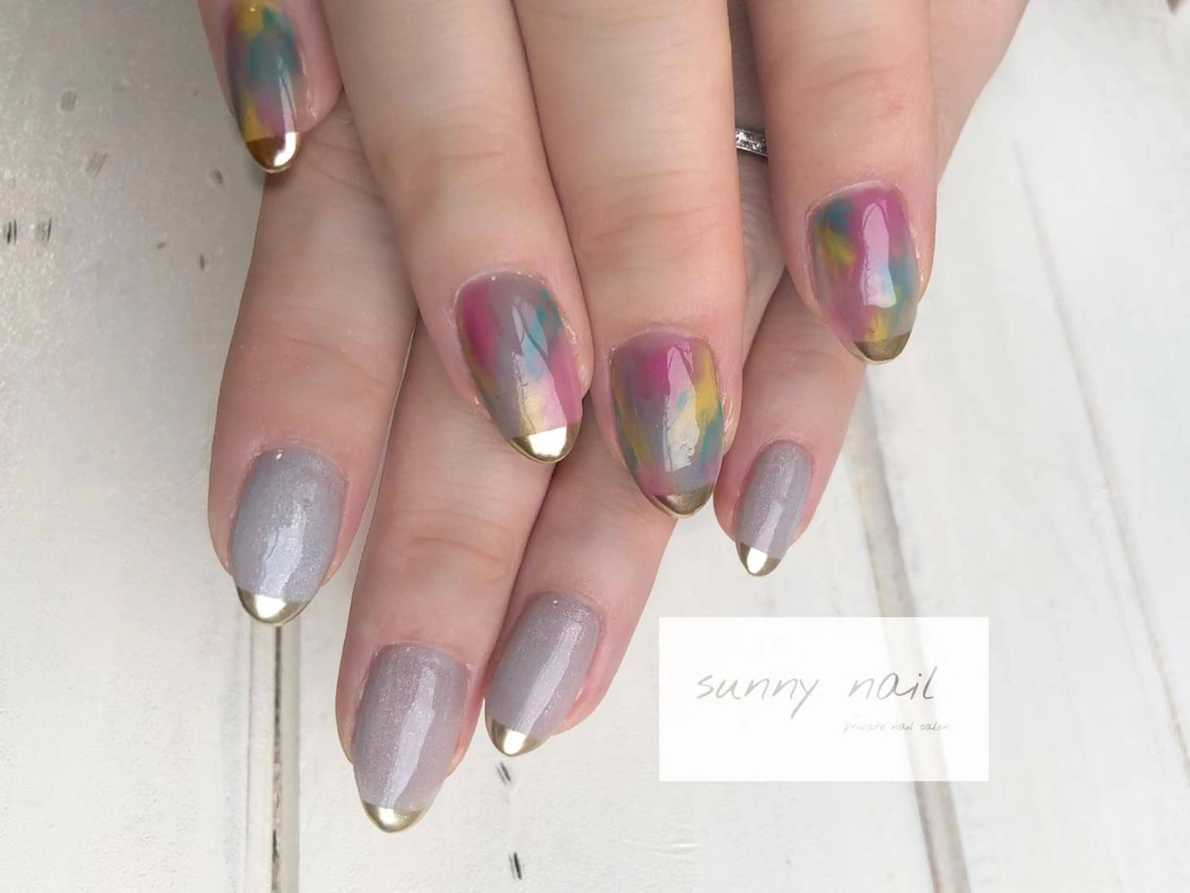 ネイル アートネイル ジェルネイル マグネットネイル ミラーネイル ニュアンスネイル sunny nailのネイルデザイン