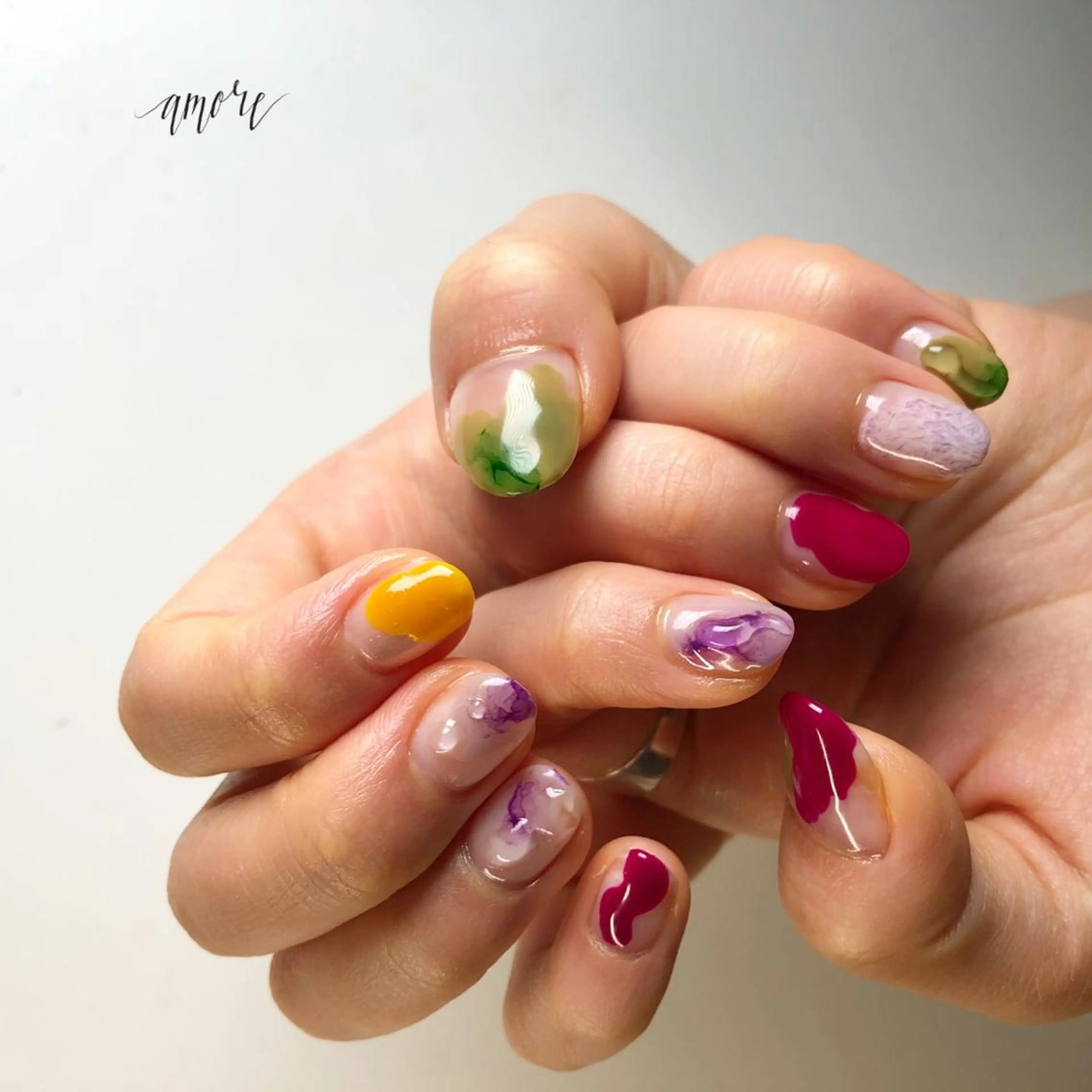 ネイル アートネイル ジェルネイル 氷ネイル・うるうるネイル マグネットネイル ミラーネイル You kyehwaのネイルデザイン