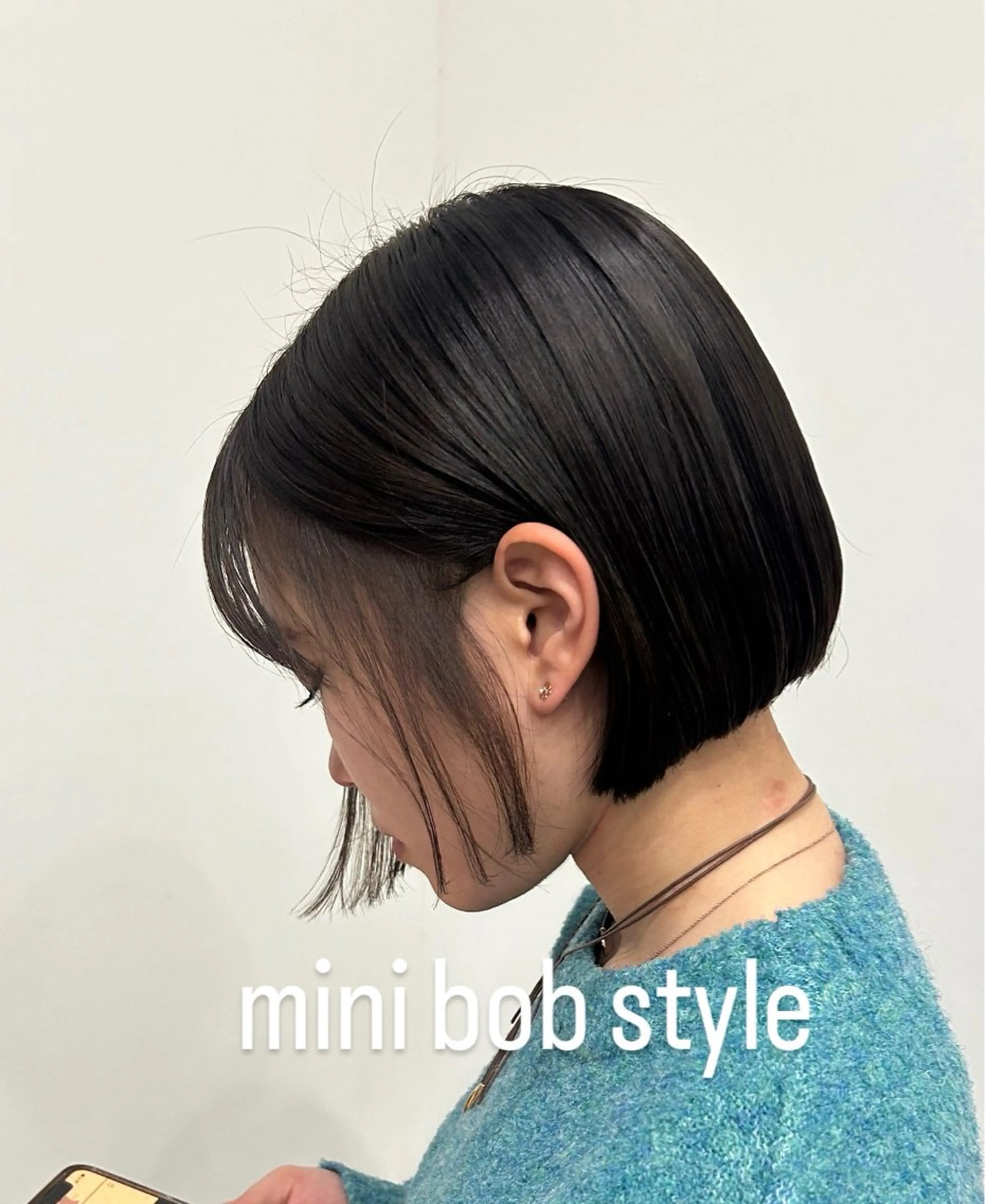 ショート ボブ カット ヘアカラー ヴァンキャトル 山口裕真のヘアスタイル