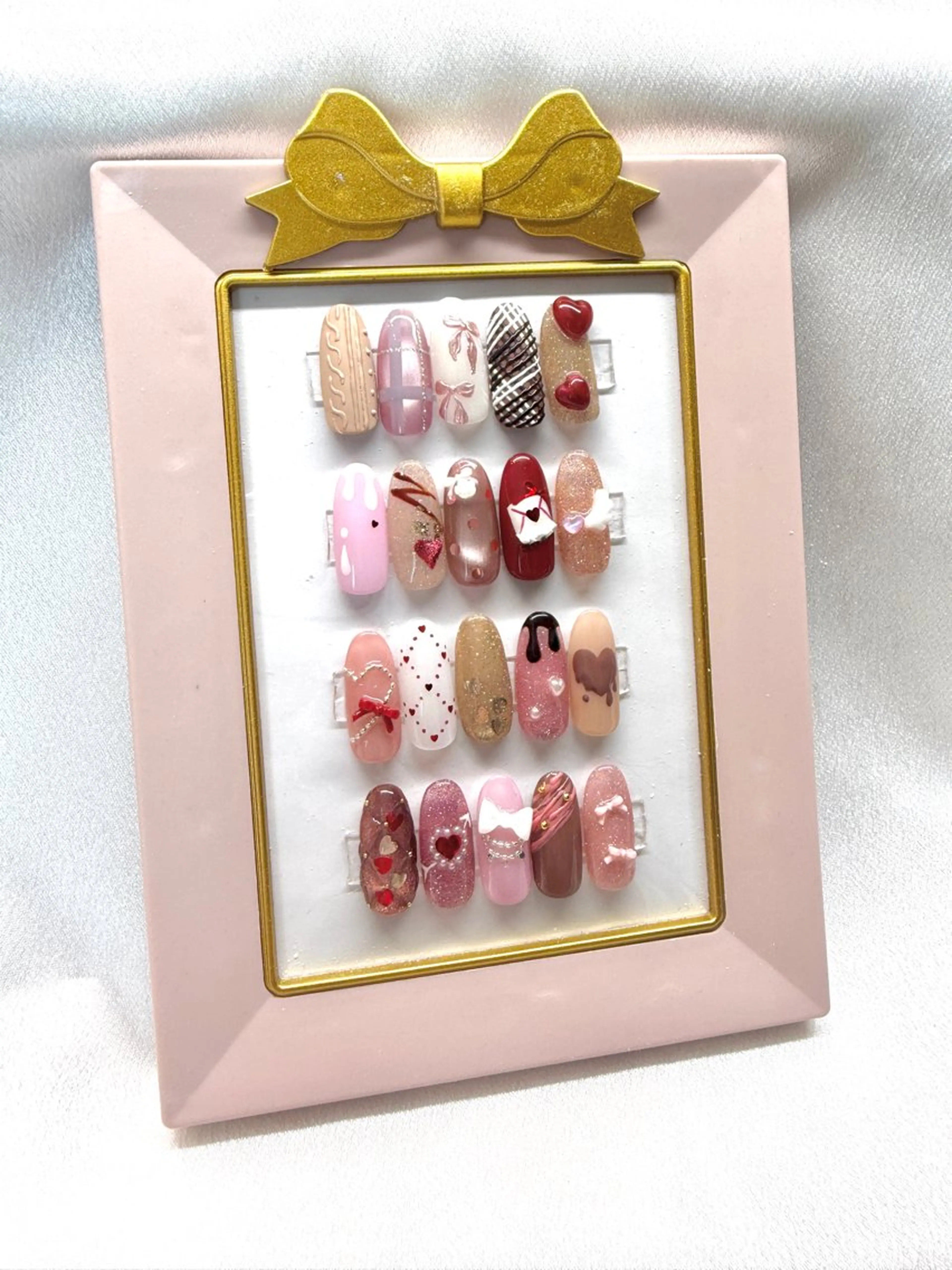 【バレンタインワンアート】ワンカラー+ワンアート6980円→3980円🎀オフ有+550円🪽パラジェル有の写真