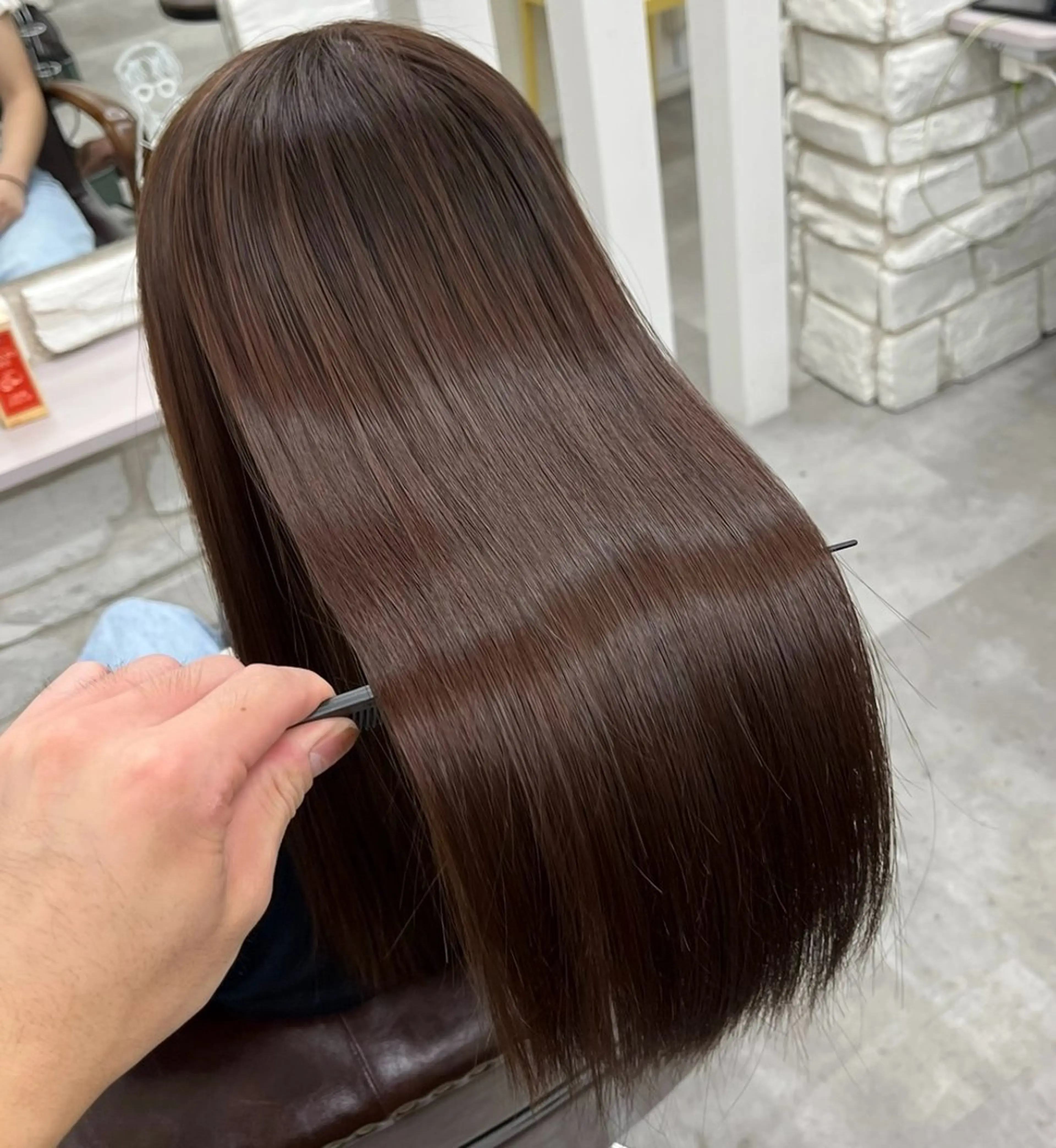 ロング トリートメント カット ヘアカラー トリートメント 天王寺髪質改善なら よしみさん✨のヘアスタイル